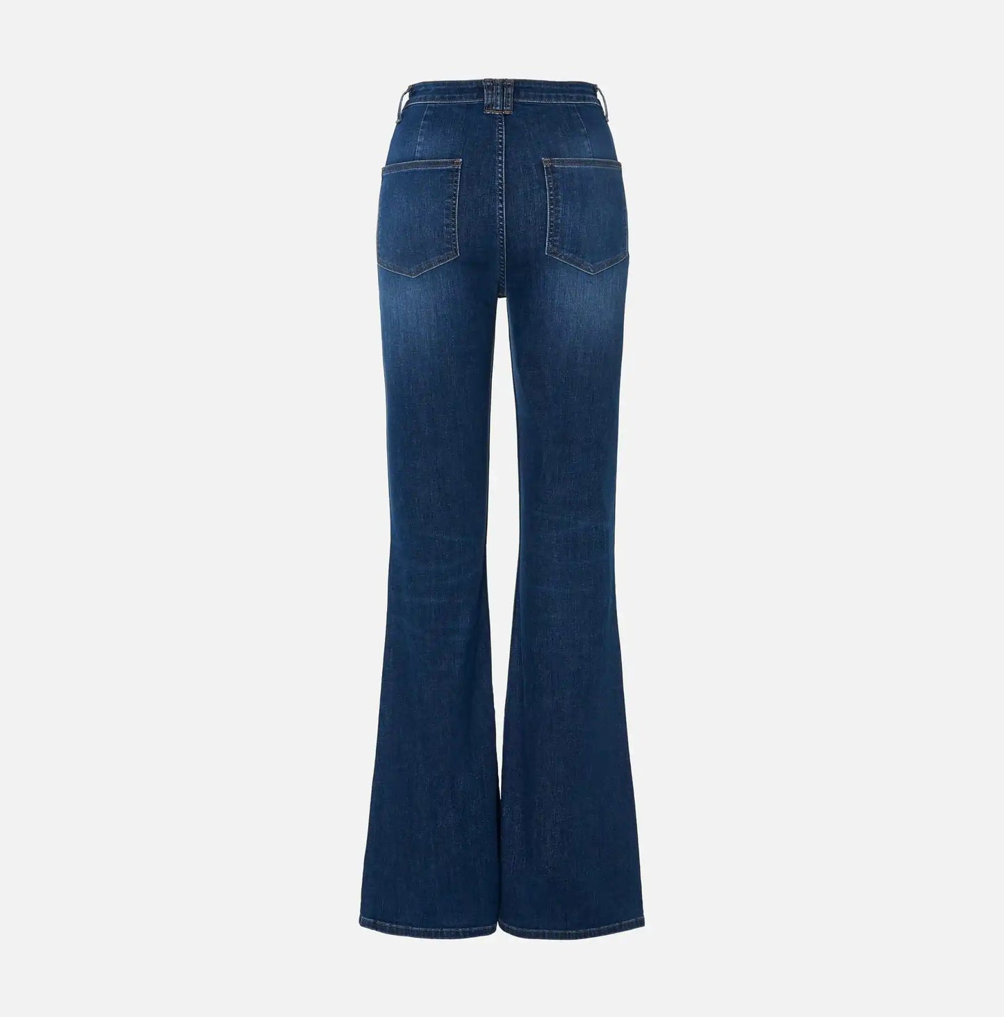 Calça Jeans Com Corte de Boca de Sino - Scripta