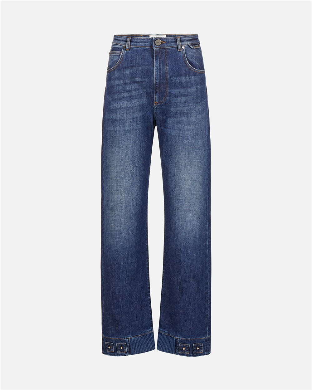 Jeans Indigo Comfort Fit em Denim Stone Wash – Iceberg