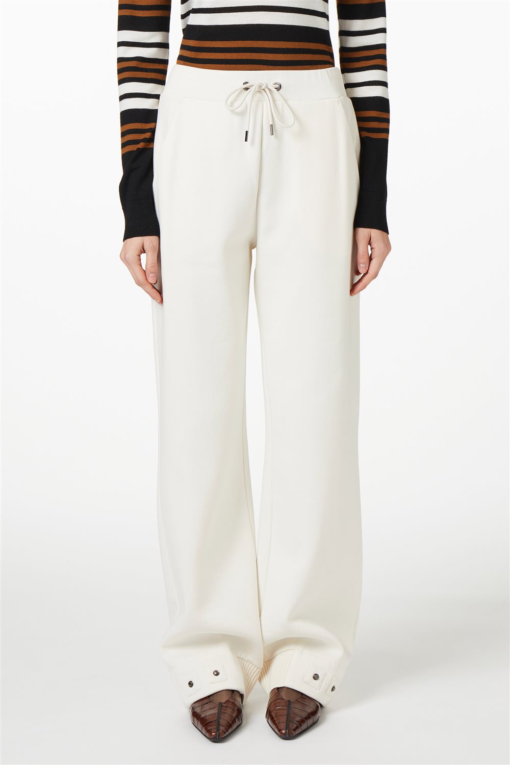 Calças Jogger em Algodão Sustentável Baunilha – Iceberg