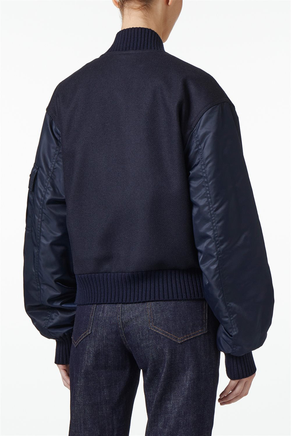 Casaco Comfort Fit em Tecido e Nylon com Fecho de Logótipo – Iceberg