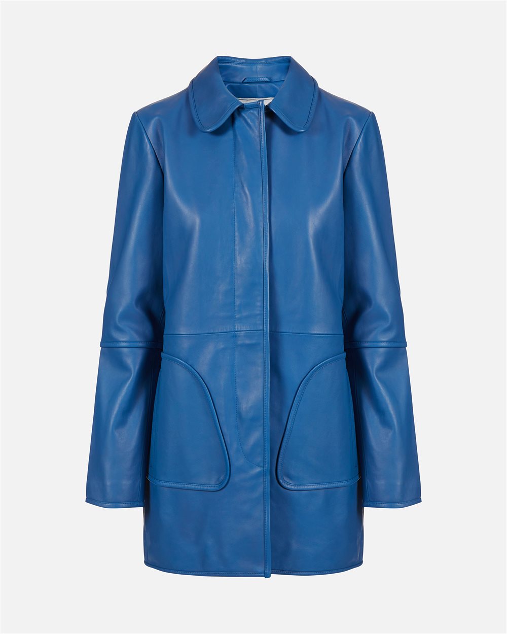 Casaco Midi em Pele Zaphyre com Placa Iceberg – Iceberg