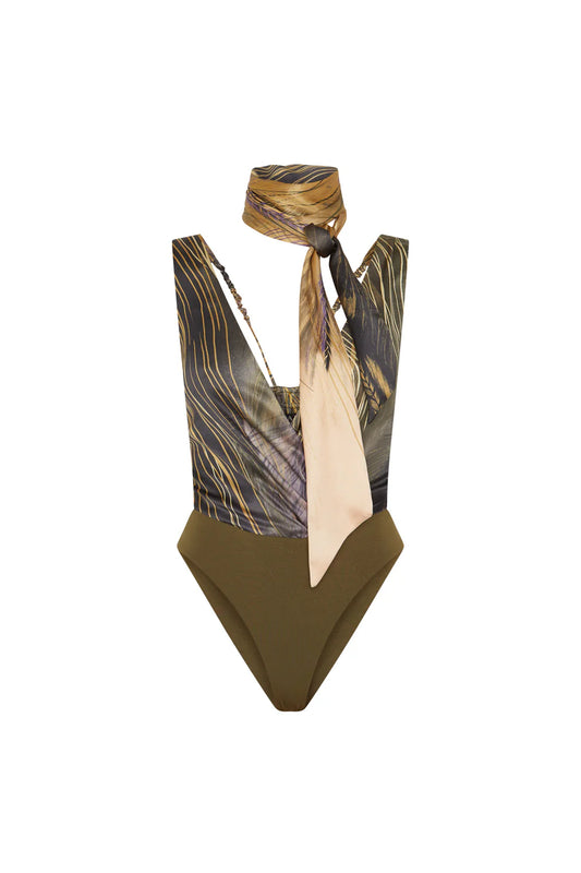 Feather Bow Bodysuit - Masavi