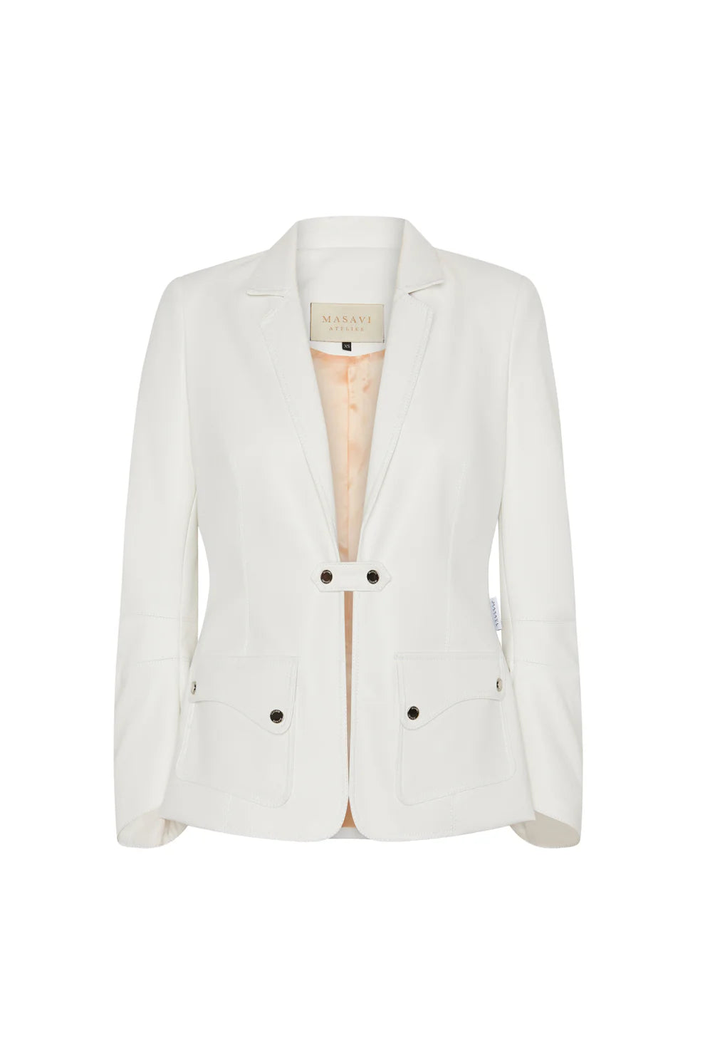White Kubra Ecopele Blazer - Masavi