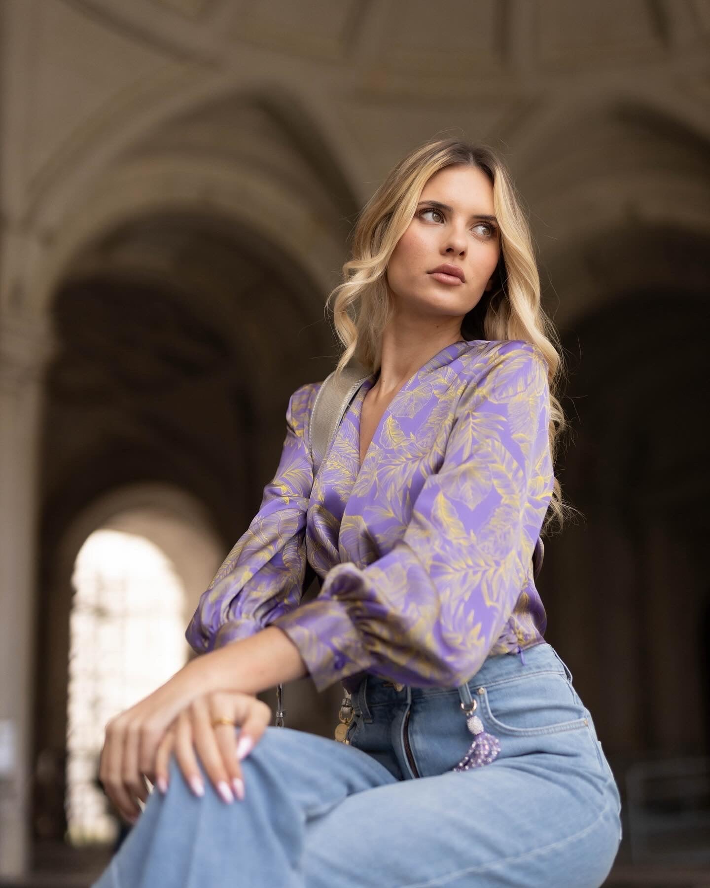 Cross-over Blouse - Simona Corsellini