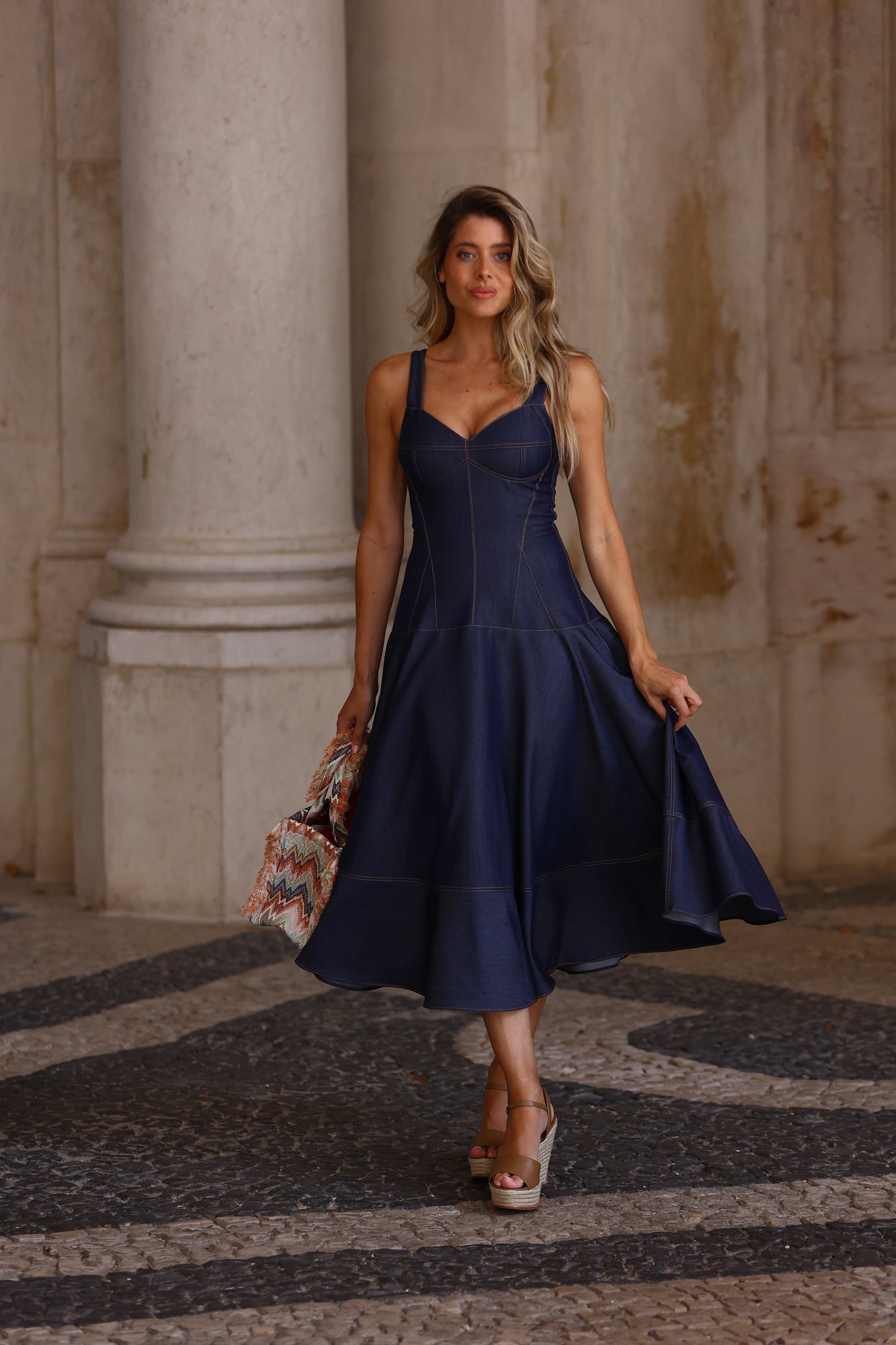 Vestido Midi Jeans - Masavi