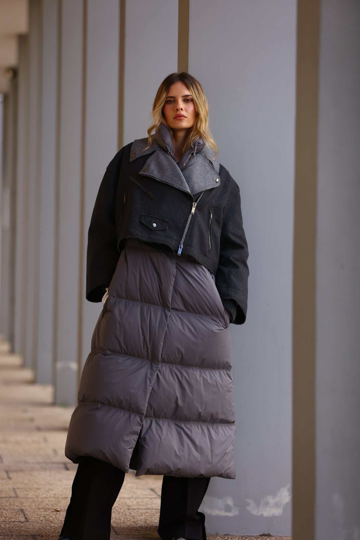 Casaco de Penas Longo - Iceberg