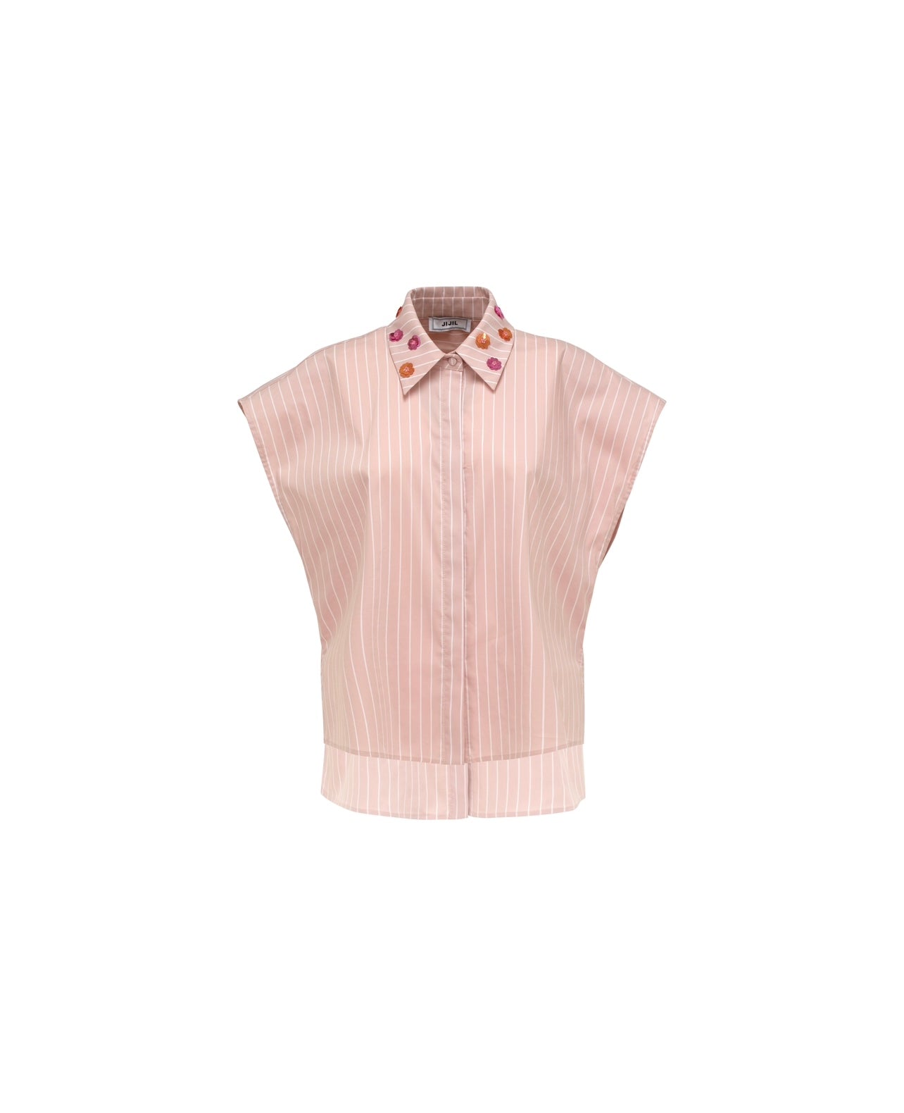 Blouse with applications on the collar - Jijil