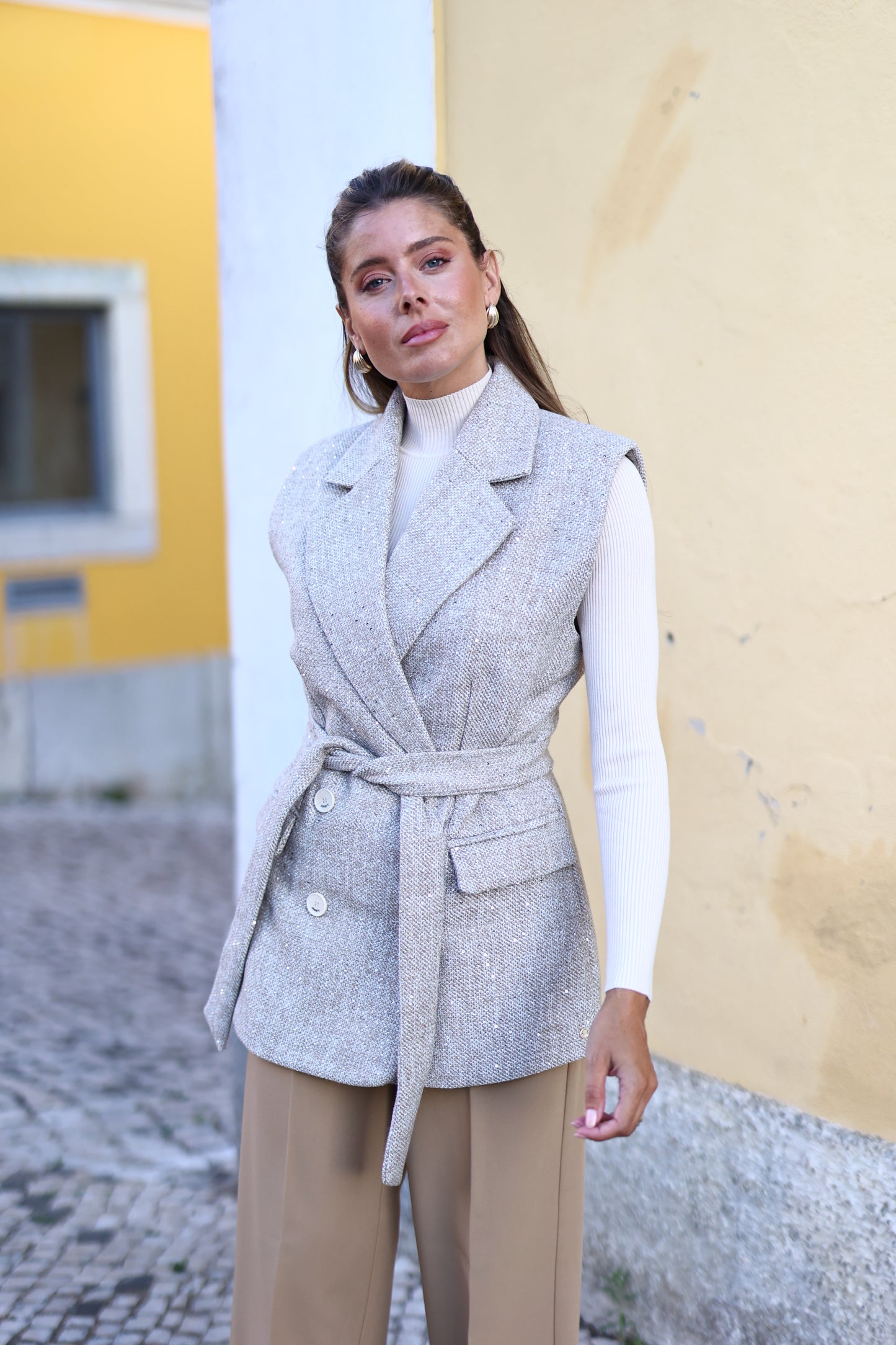 Colete- Blazer Com Glitter YARA - Josh V