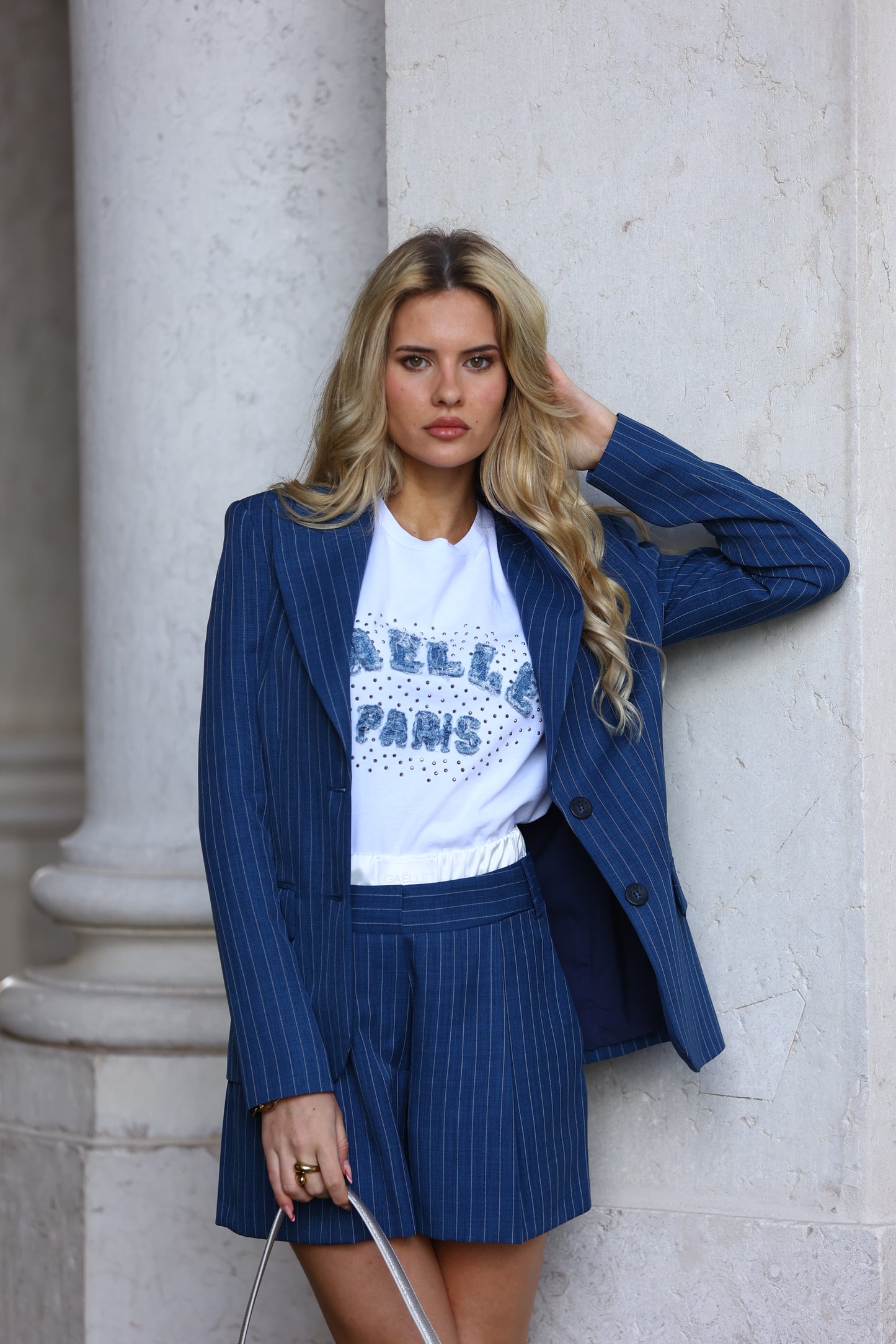 Pinstripe Shorts - Gaëlle Paris