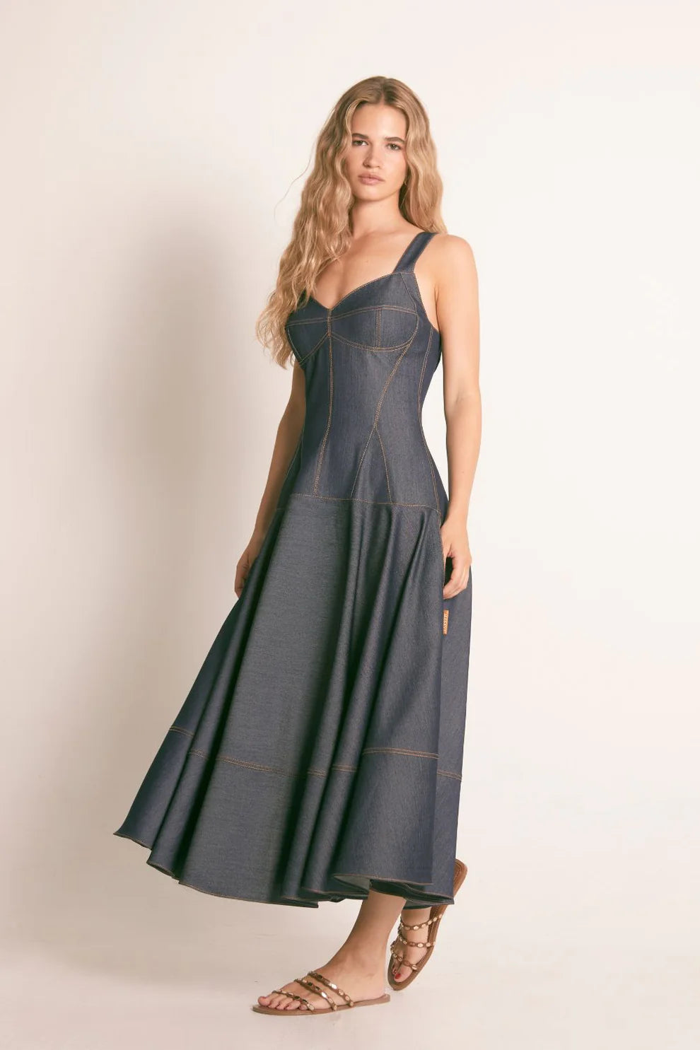 Vestido Midi Jeans - Masavi