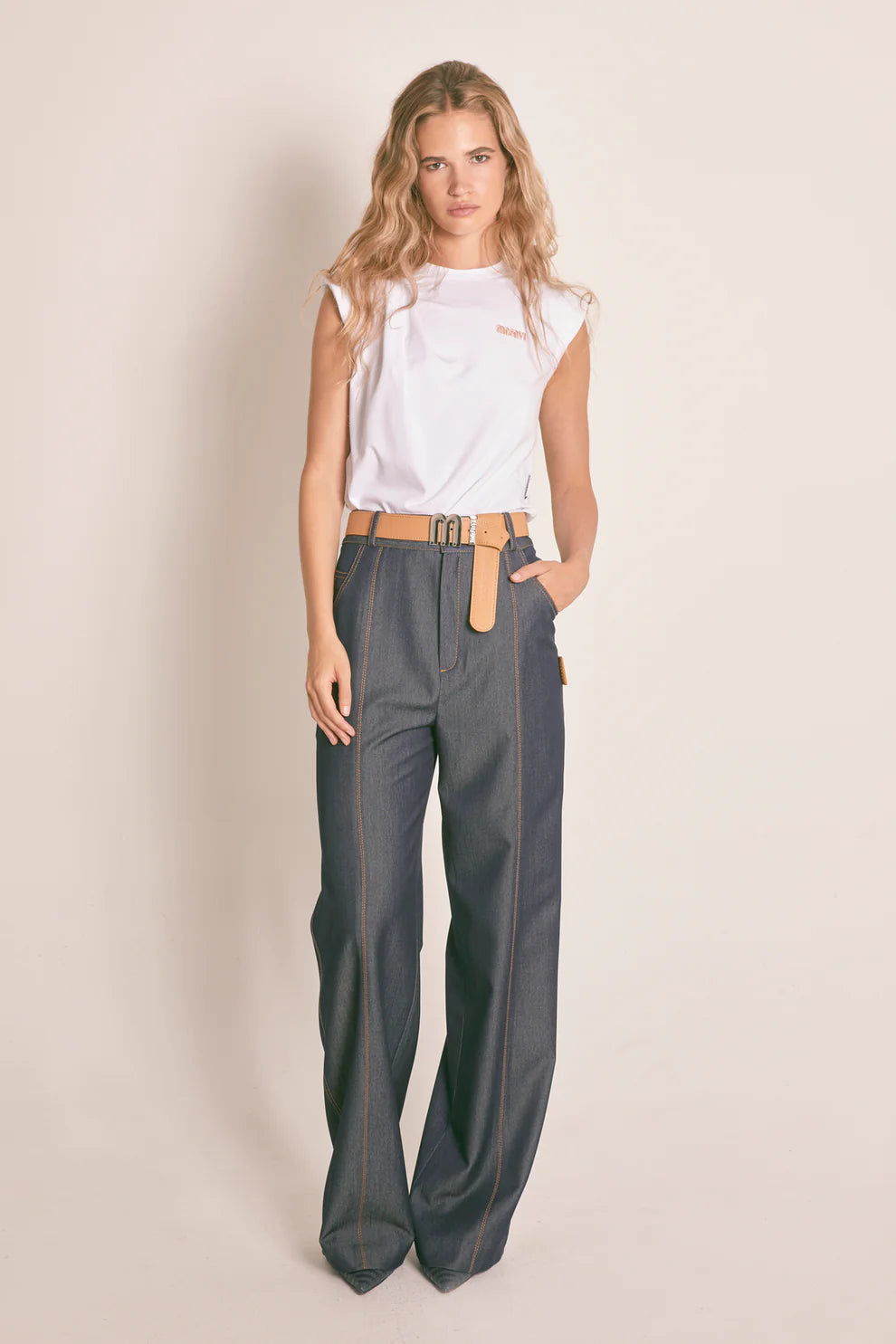 Calça Palazzo Jeans - Masavi