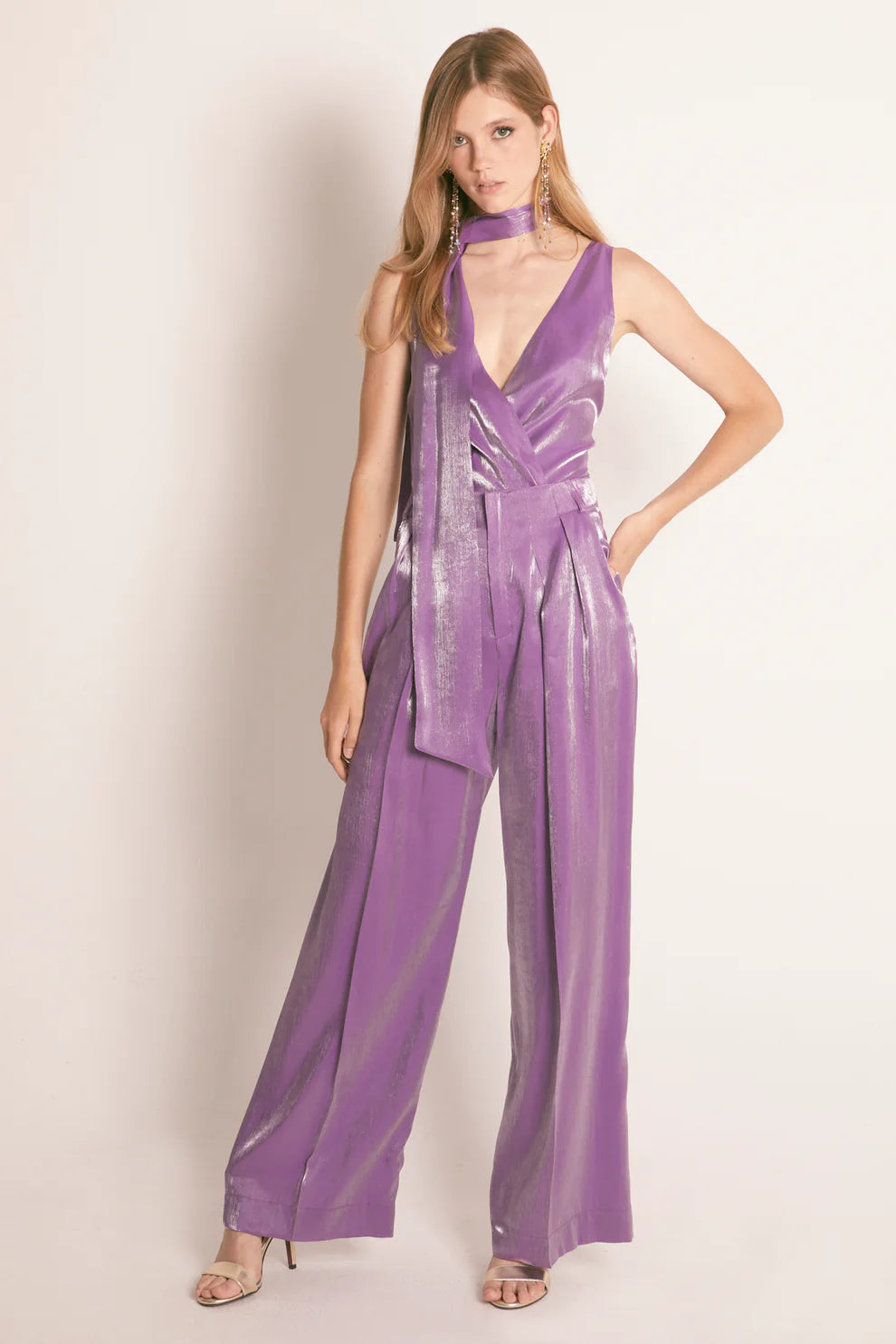 Calça Maxi Vitoria Lilás - Masavi