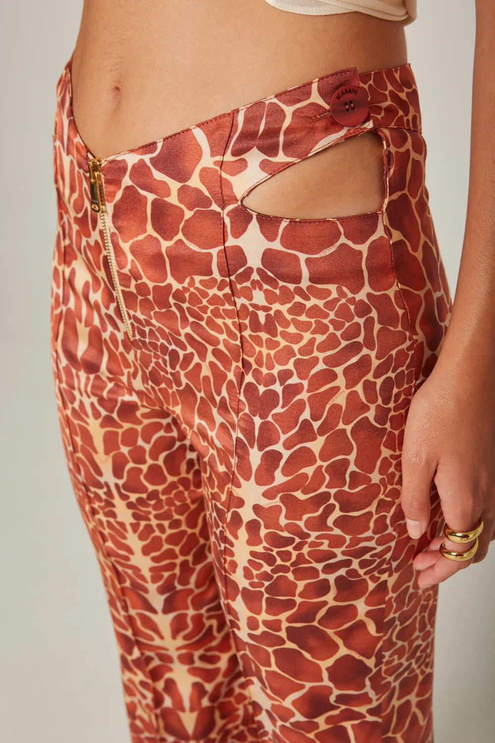 Giraffe Cut-Out Trousers - Masavi