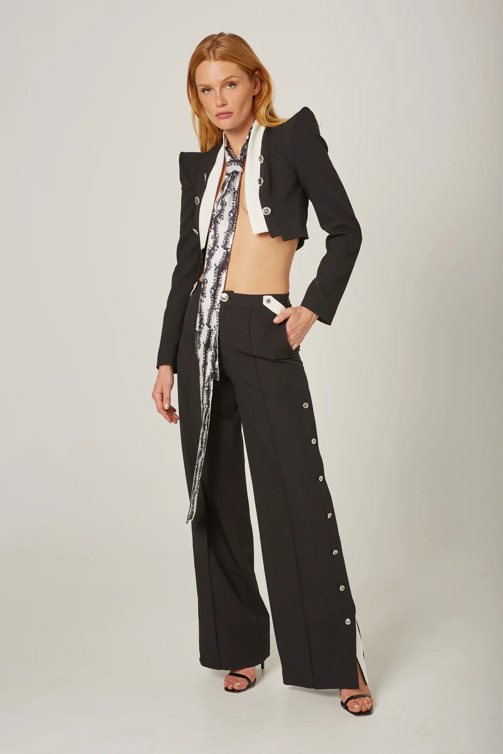 Trust Black/White Pants