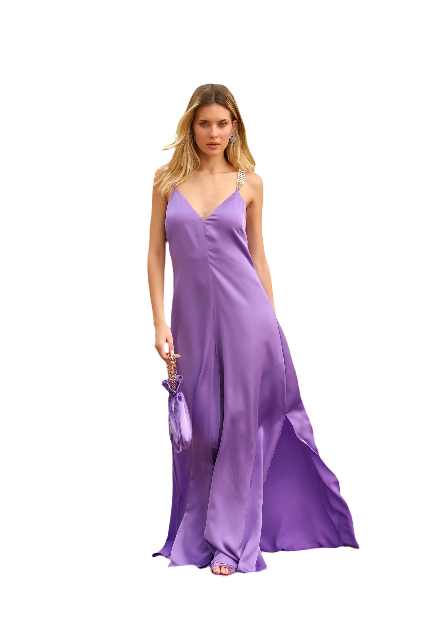 Macacão Fluido Violeta - Simona Corsellini