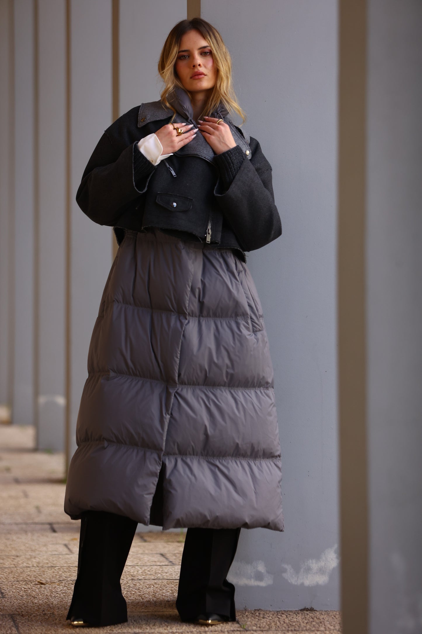 Casaco de Penas Longo - Iceberg