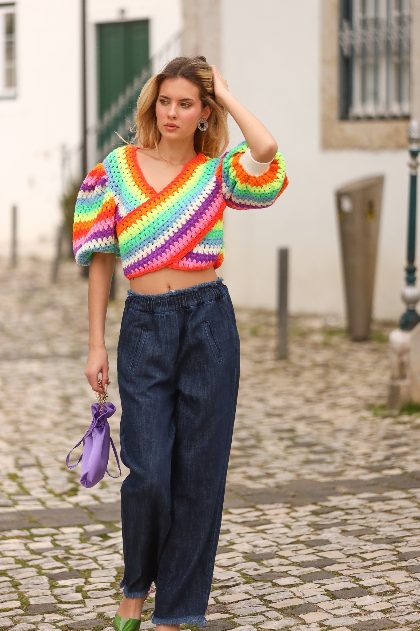 Jeans with Elastic Waistband - Jijil