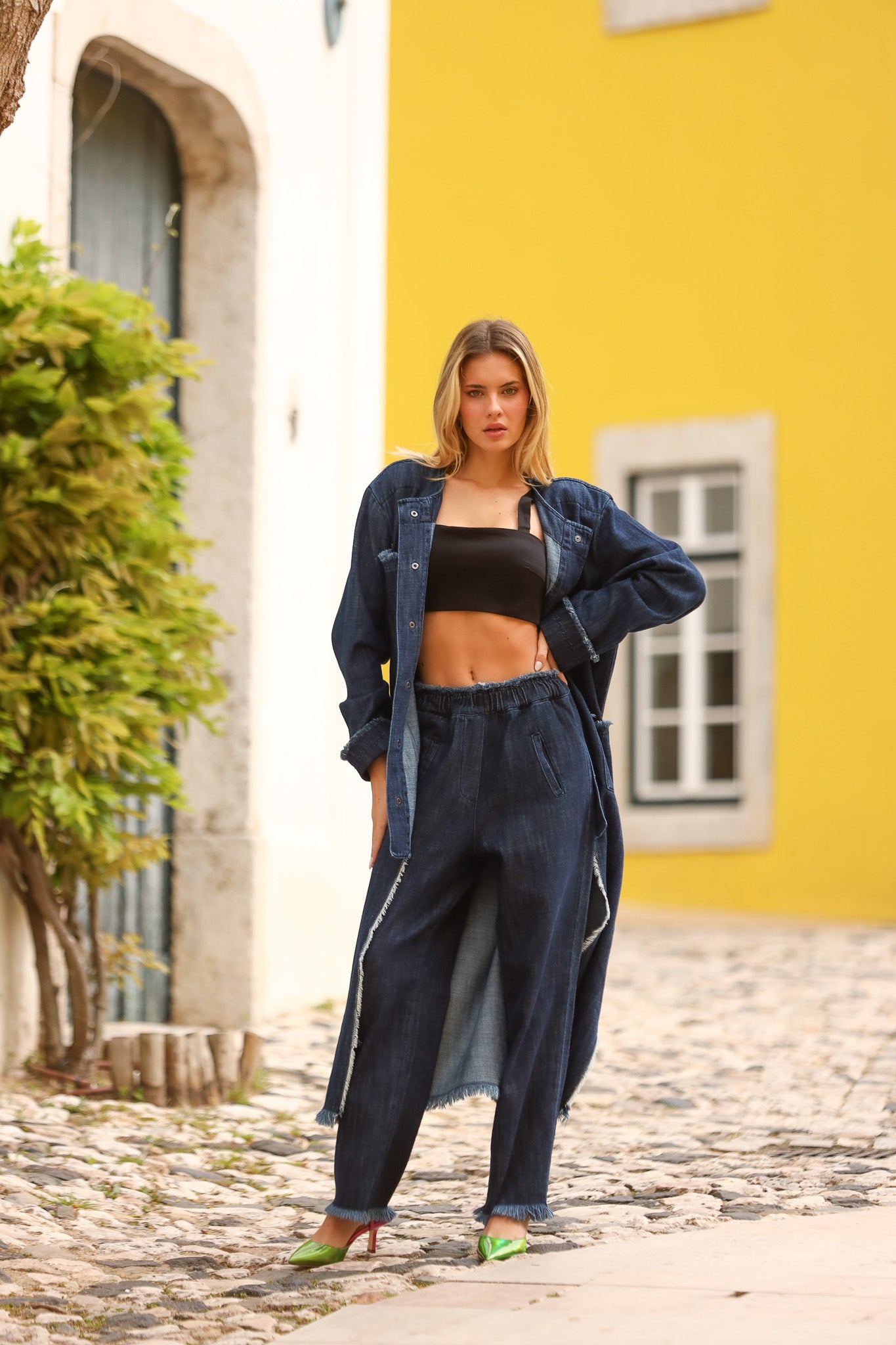Jeans with Elastic Waistband - Jijil