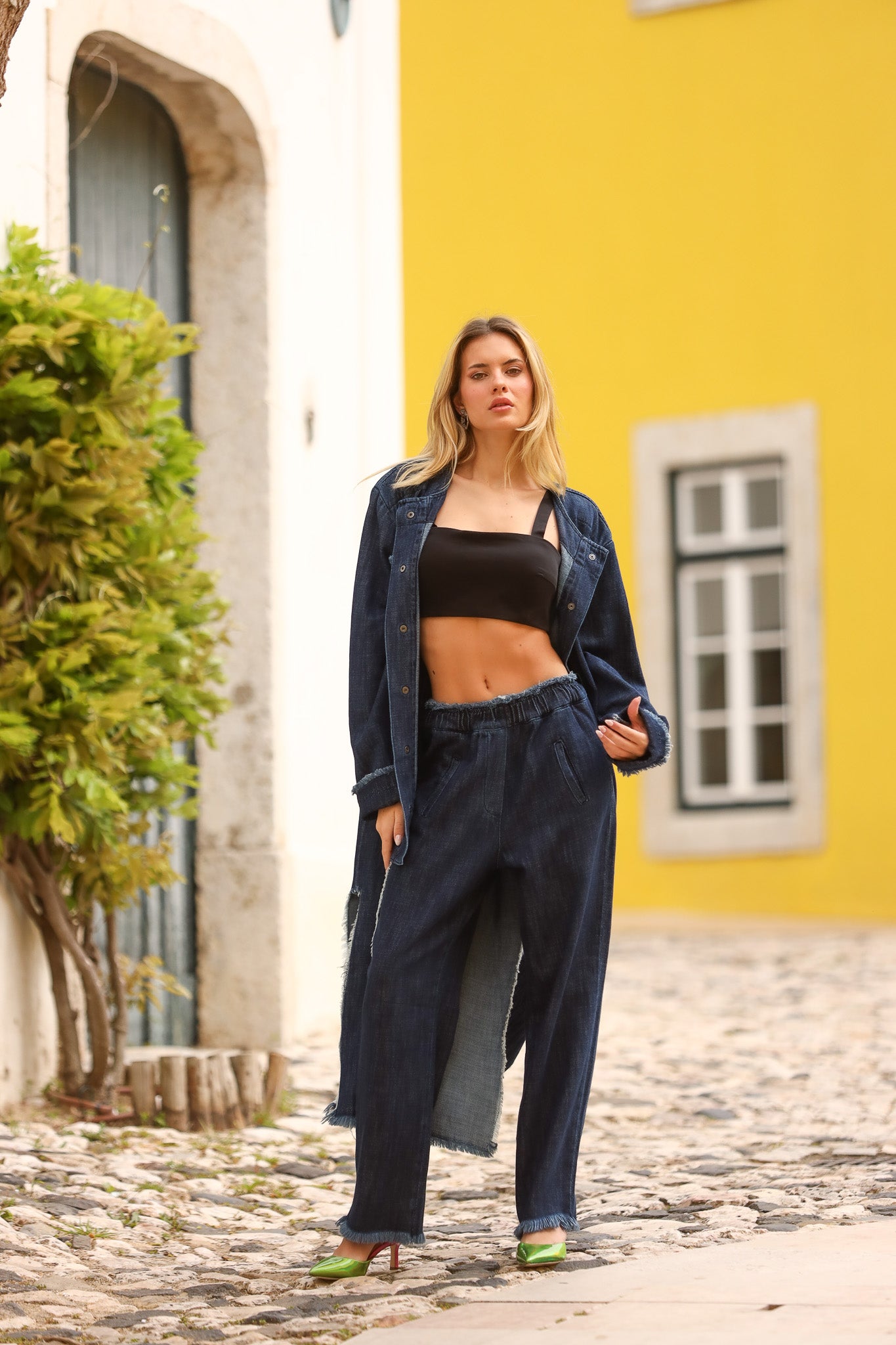 Jeans with Elastic Waistband - Jijil