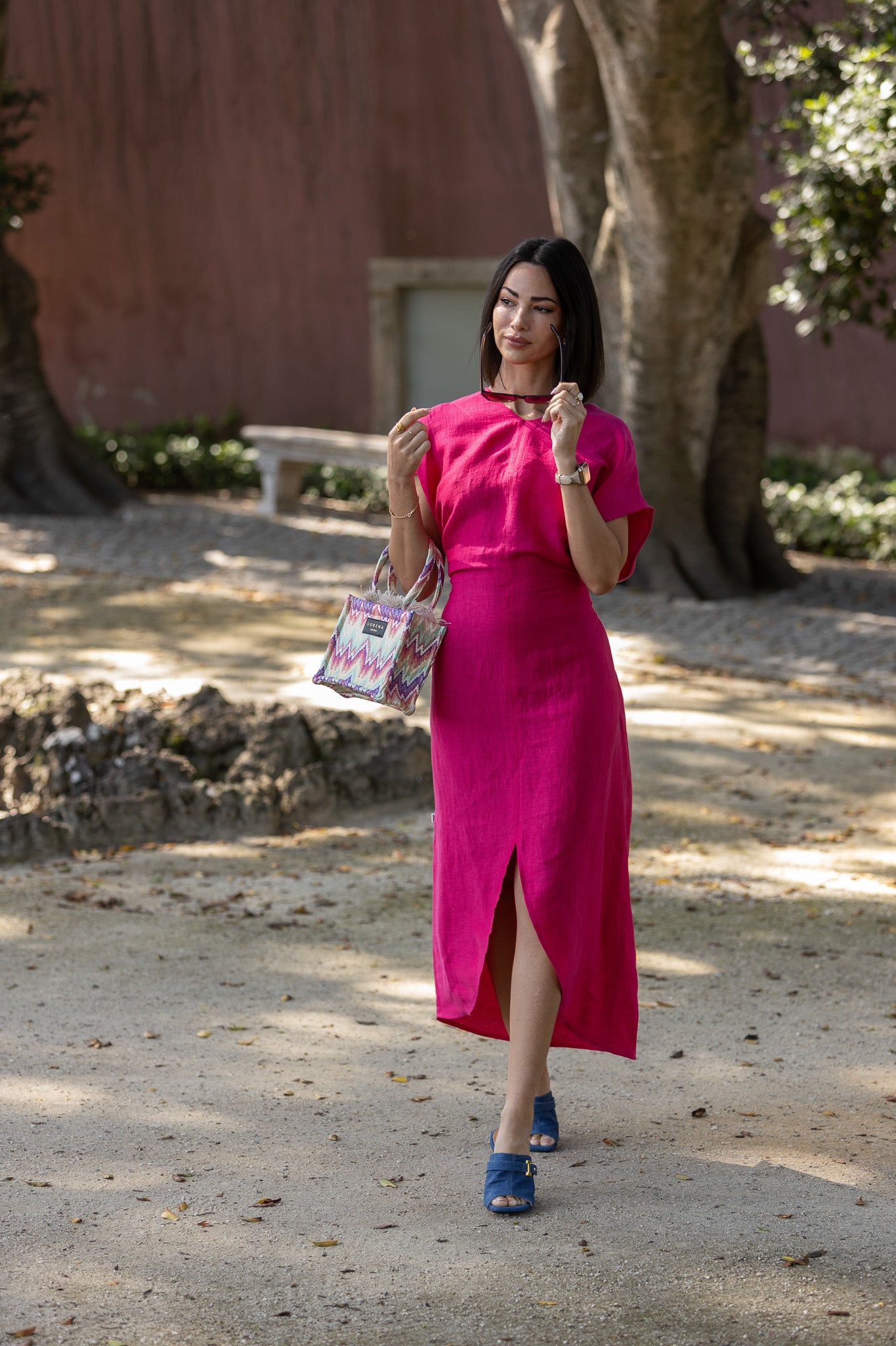 Tunic Dress with Belt - Jijil