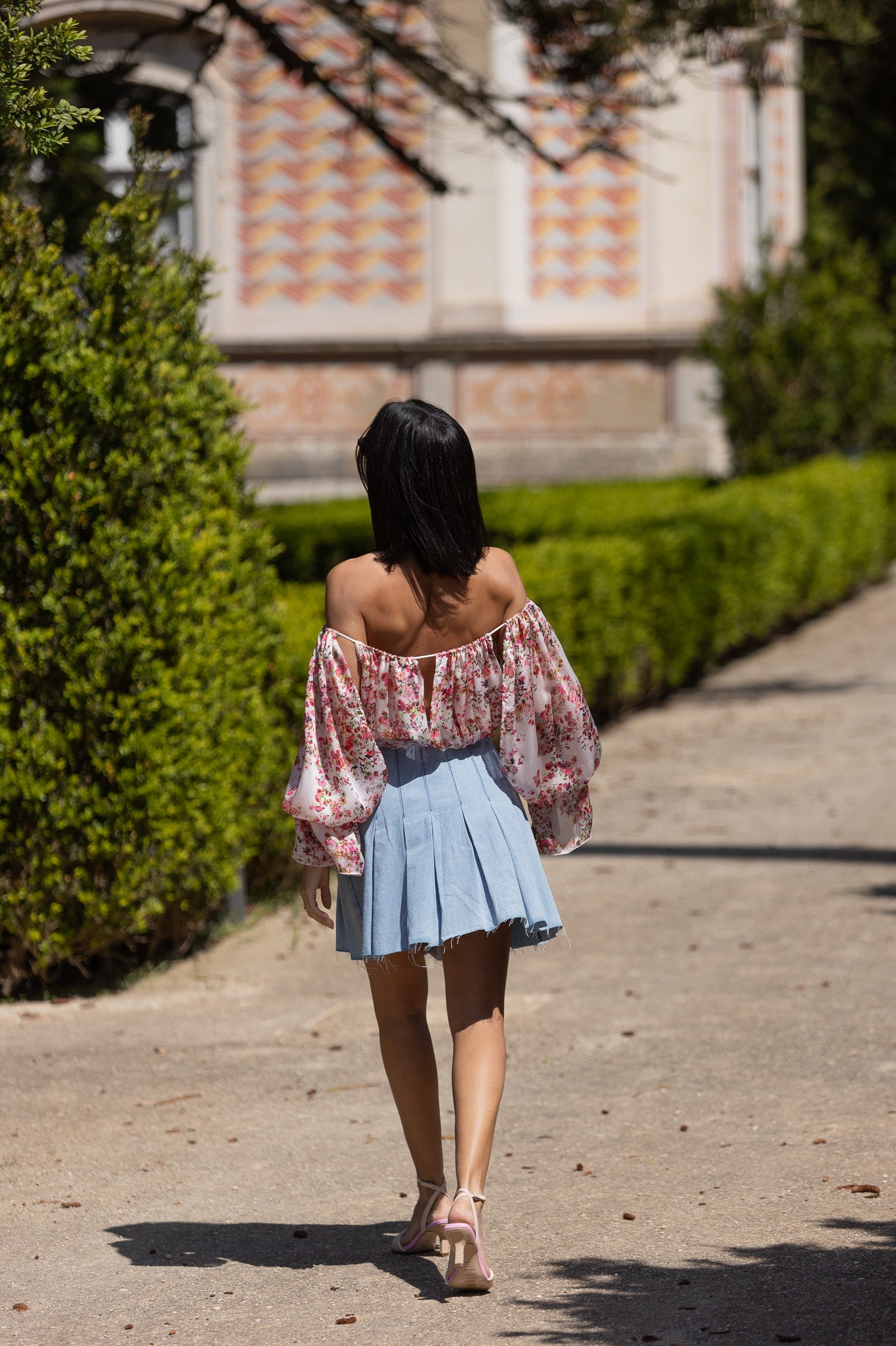 Pink Bloom Off Shoulder Top - Jijil