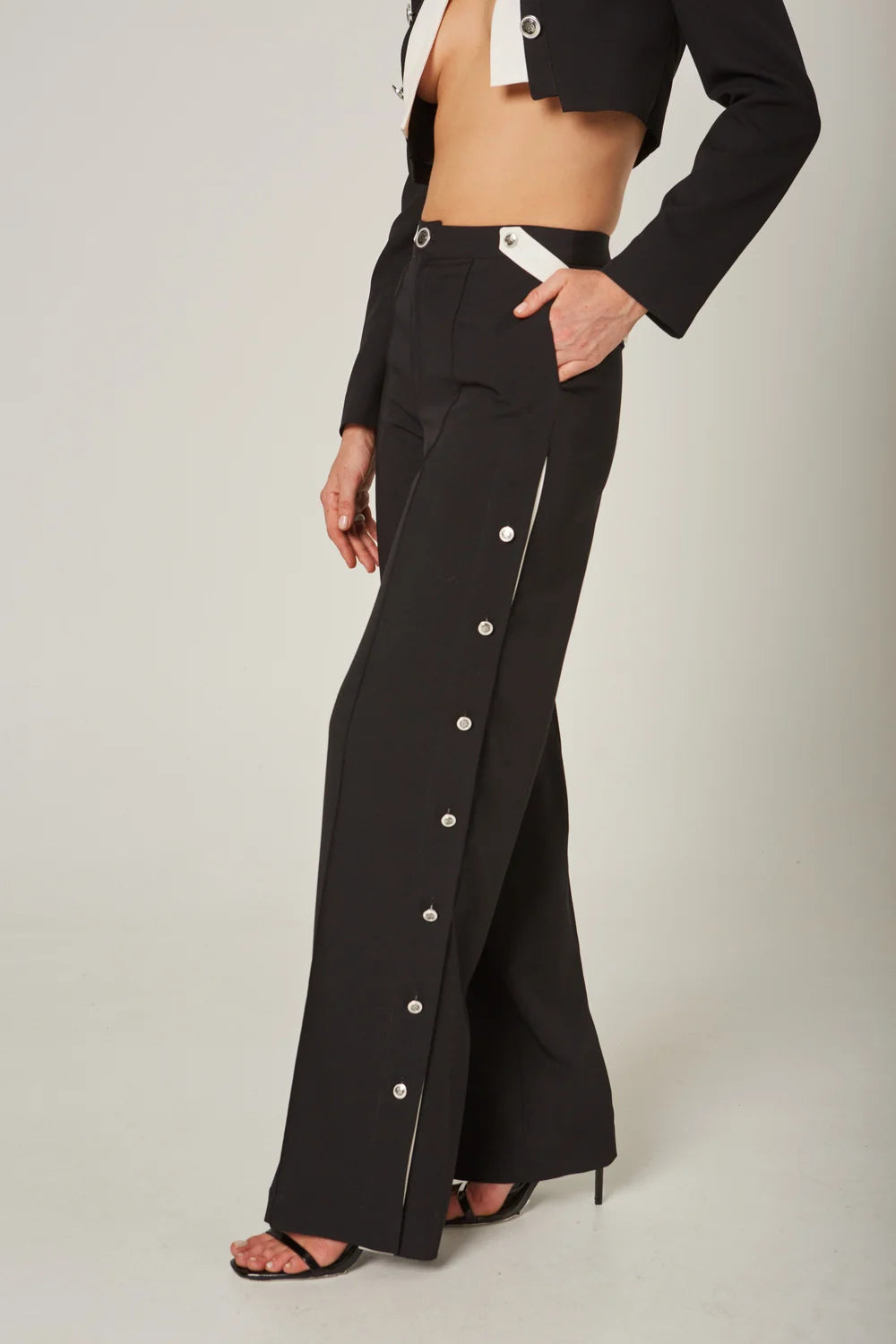 Trust Black/White Pants