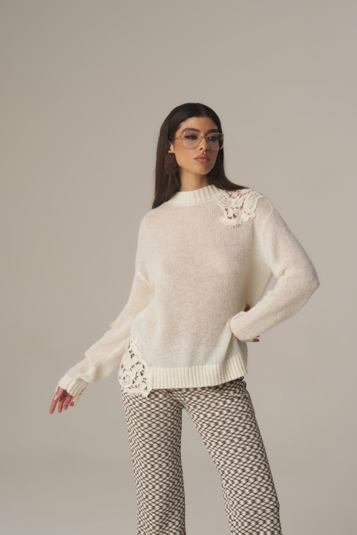 Camisola de Malha com Aplicações – Pho Firenze