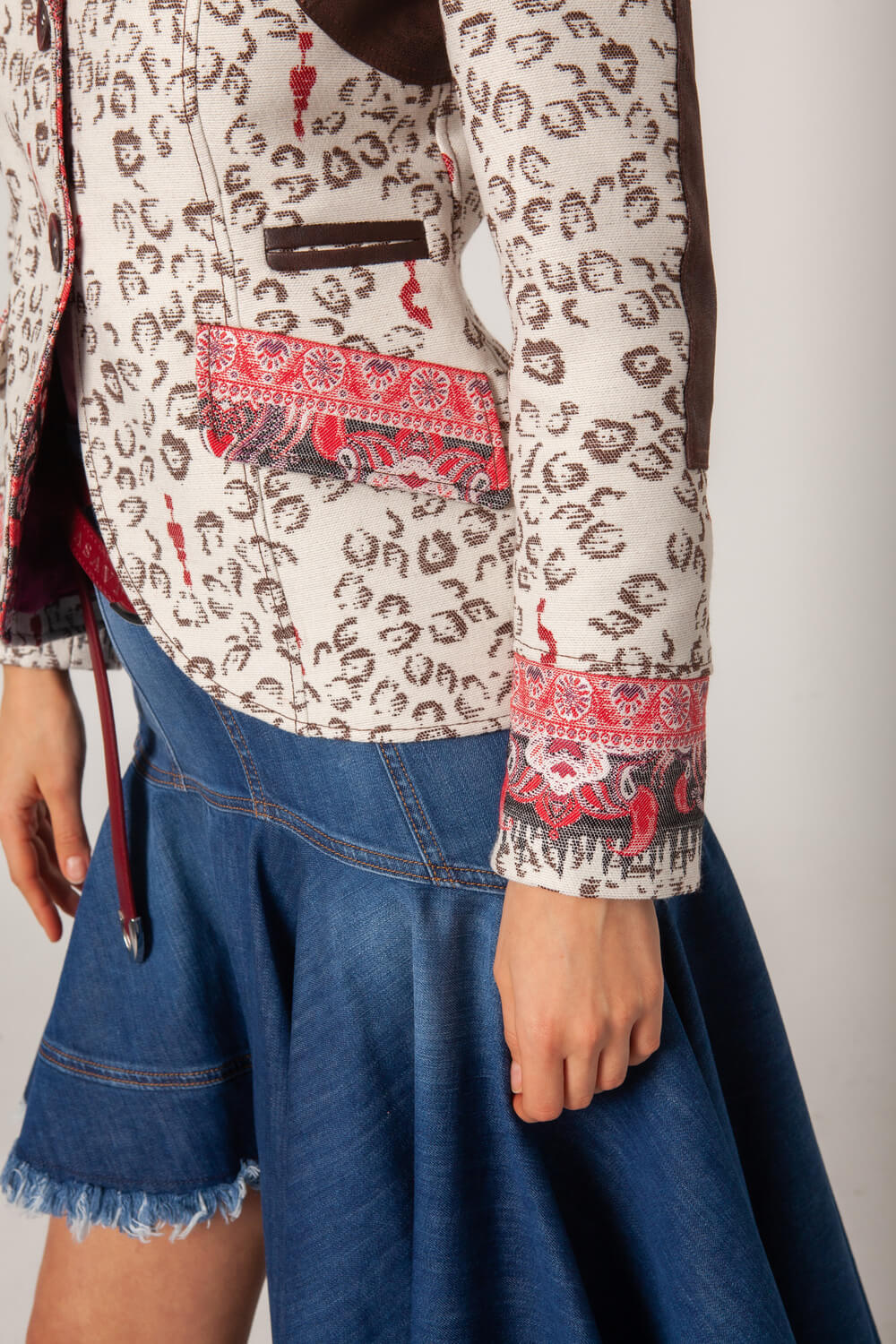 Blazer Ethnique Léo Jacquard