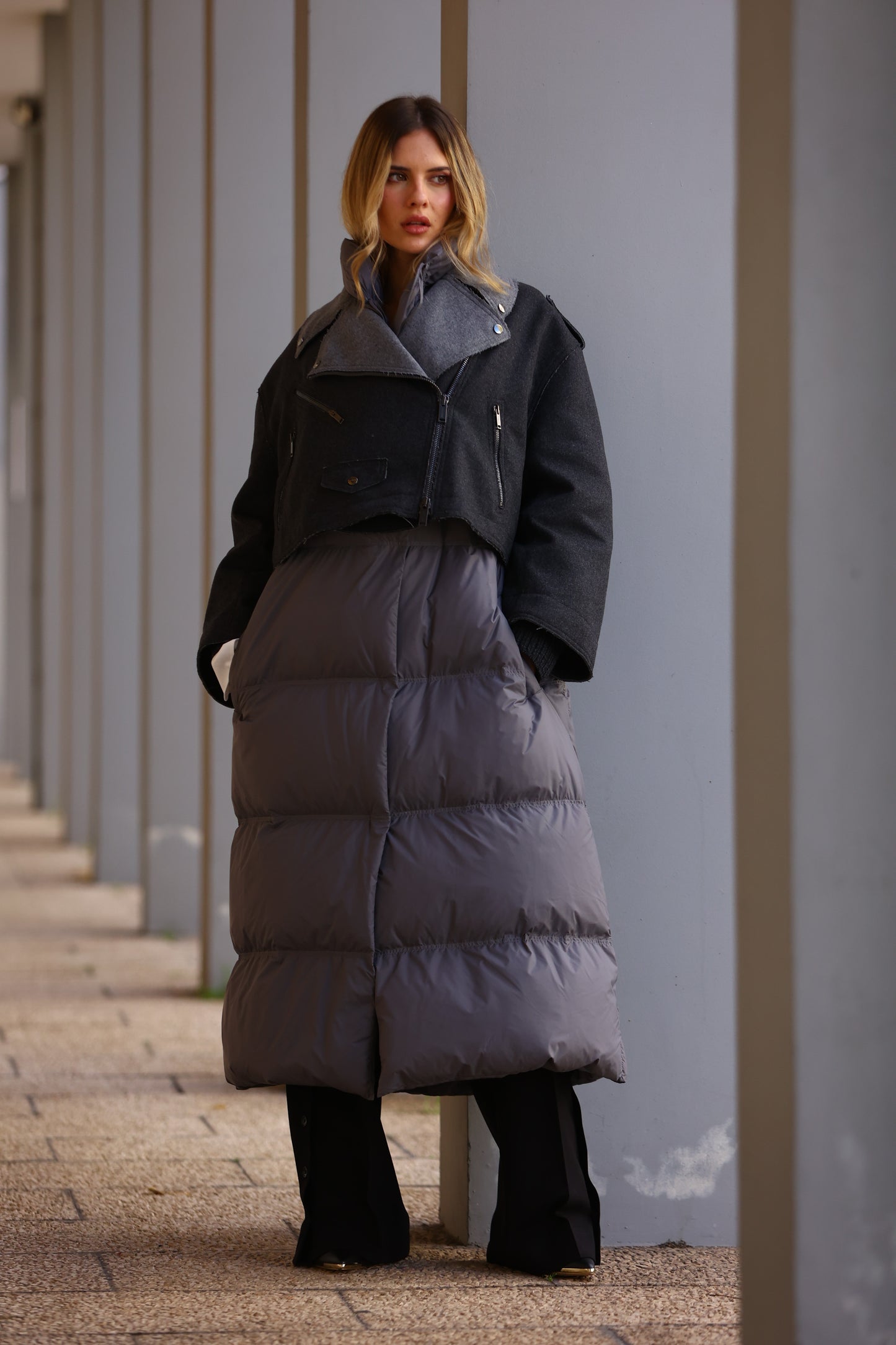 Casaco de Penas Longo - Iceberg