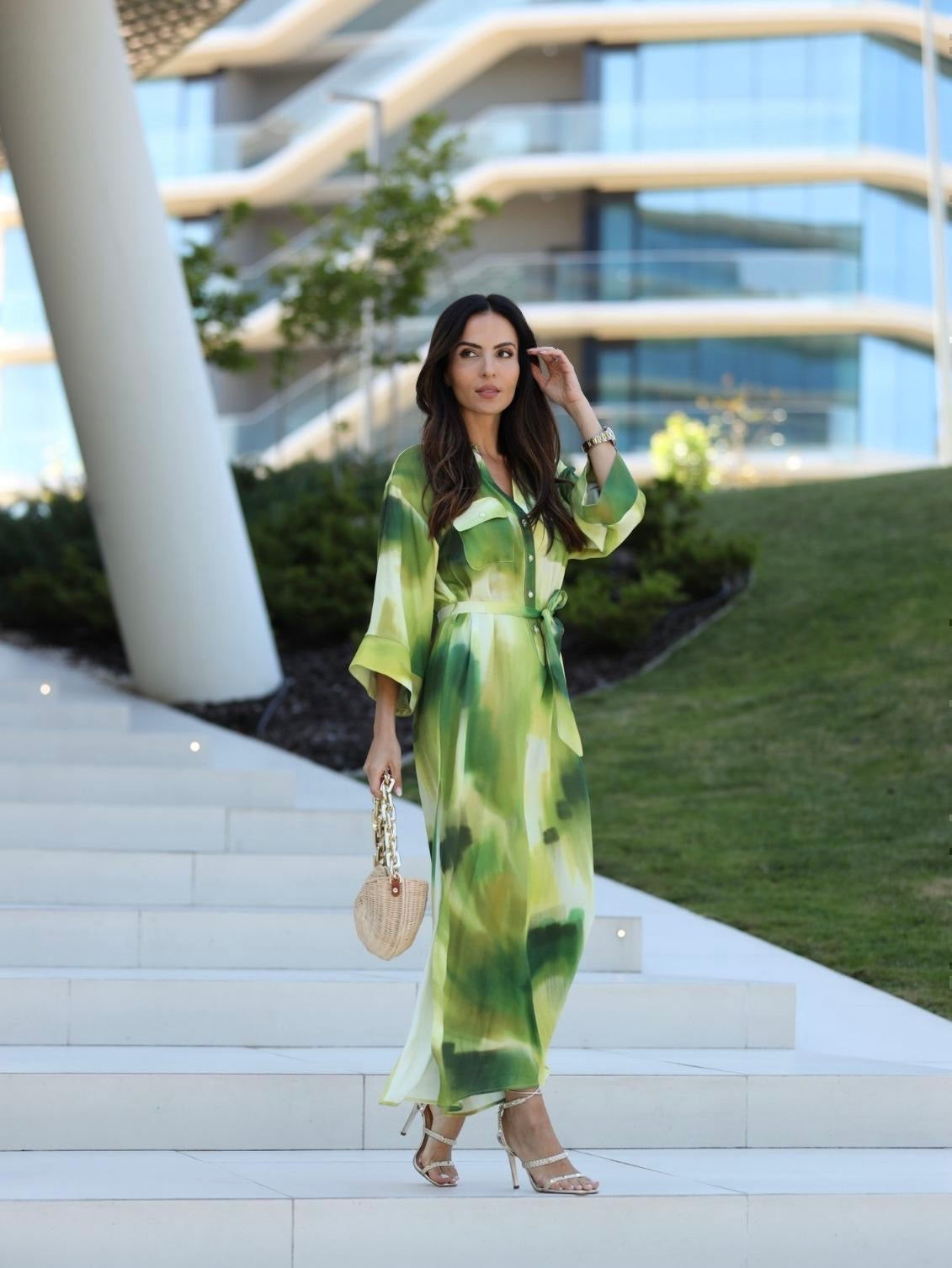 Tunic Style Printed Dress - Scripta