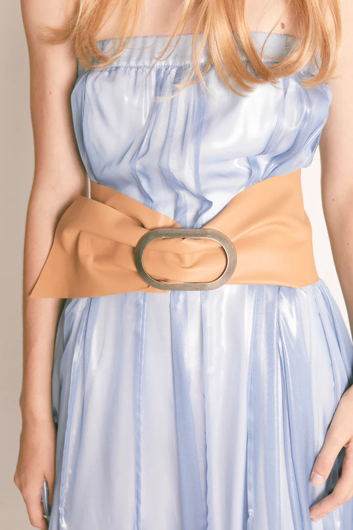 Vestido Maxi Quillas Azul Sirian Glow Sky - Masavi