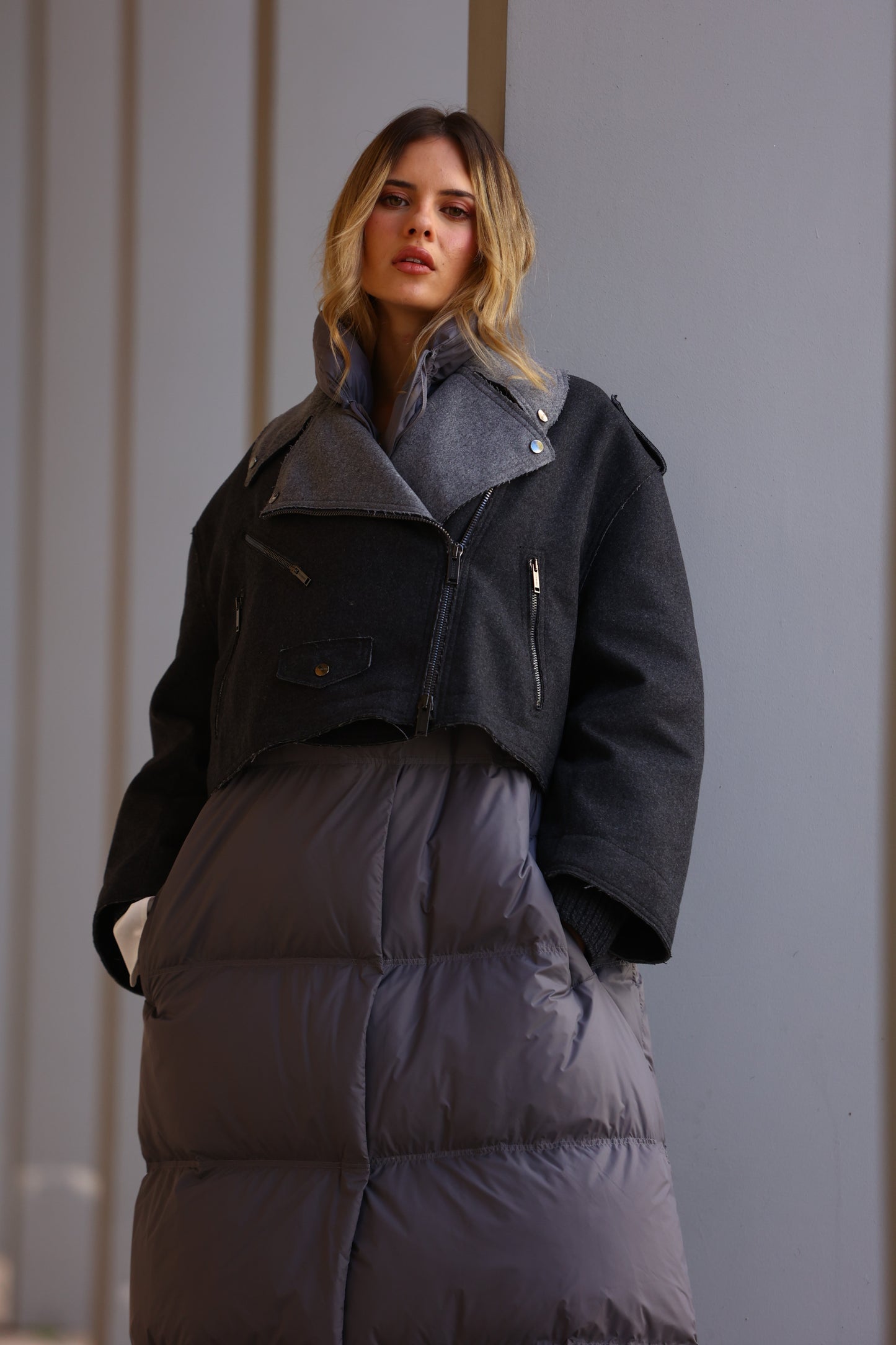 Casaco de Penas Longo - Iceberg