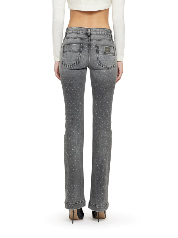 Jeans com micro tachas - Simona Corsellini