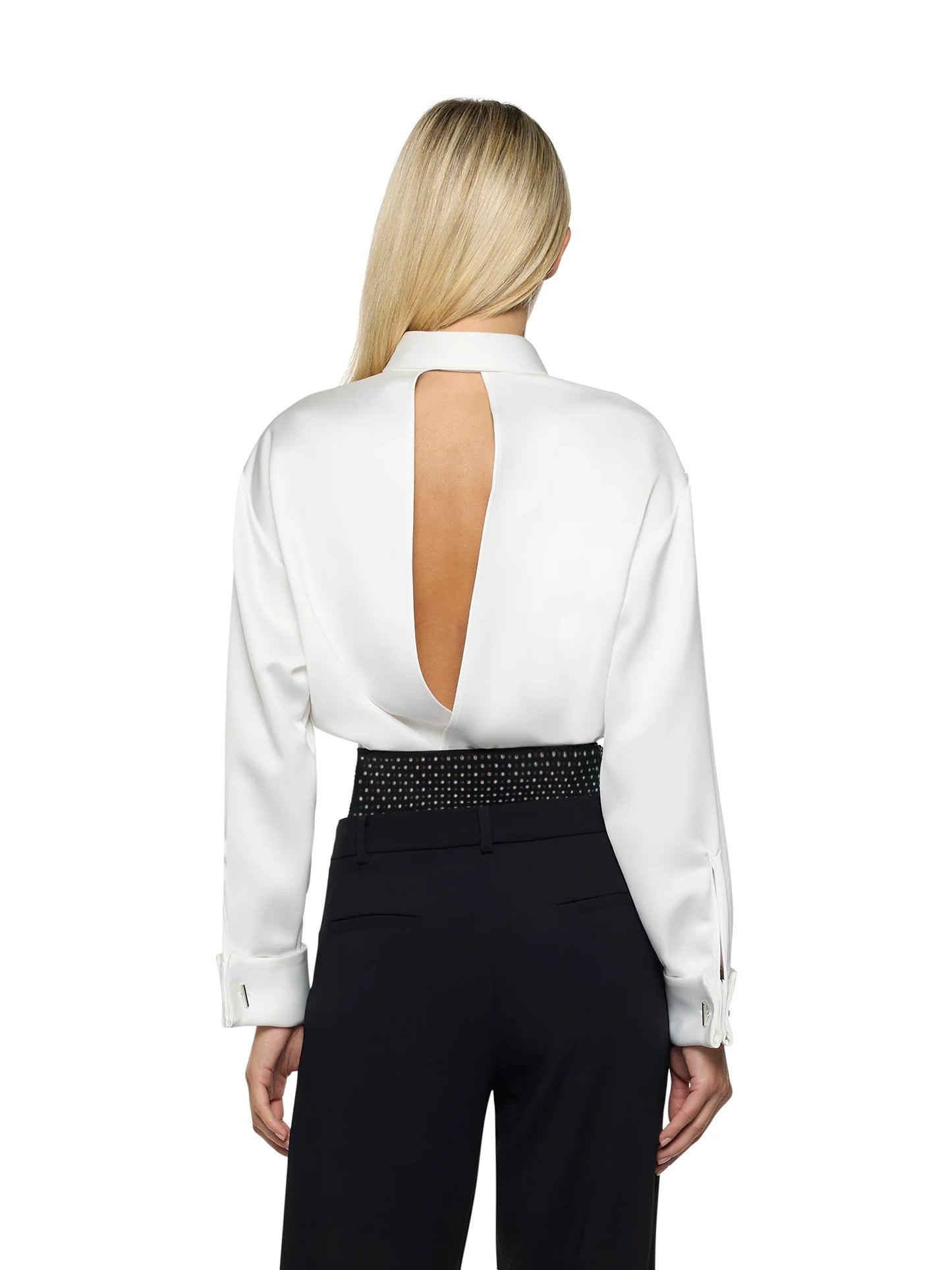 Camisa Smoking com Laço Desatado – Simona Corsellini