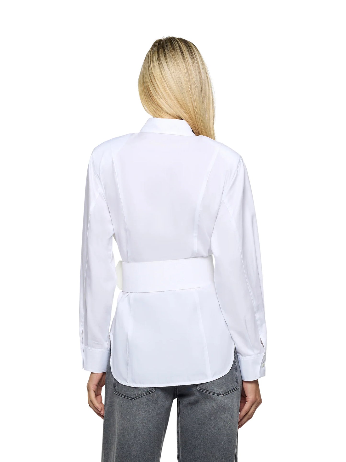 Camisa Com Cinto e Fivela Dourada - Simona Corsellini