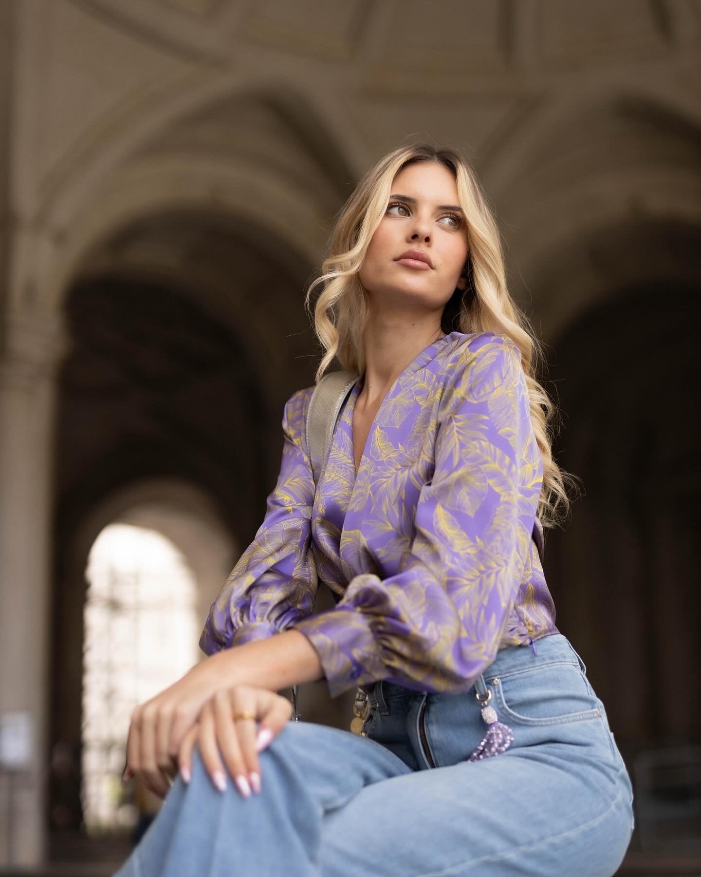 Cross-over Blouse - Simona Corsellini