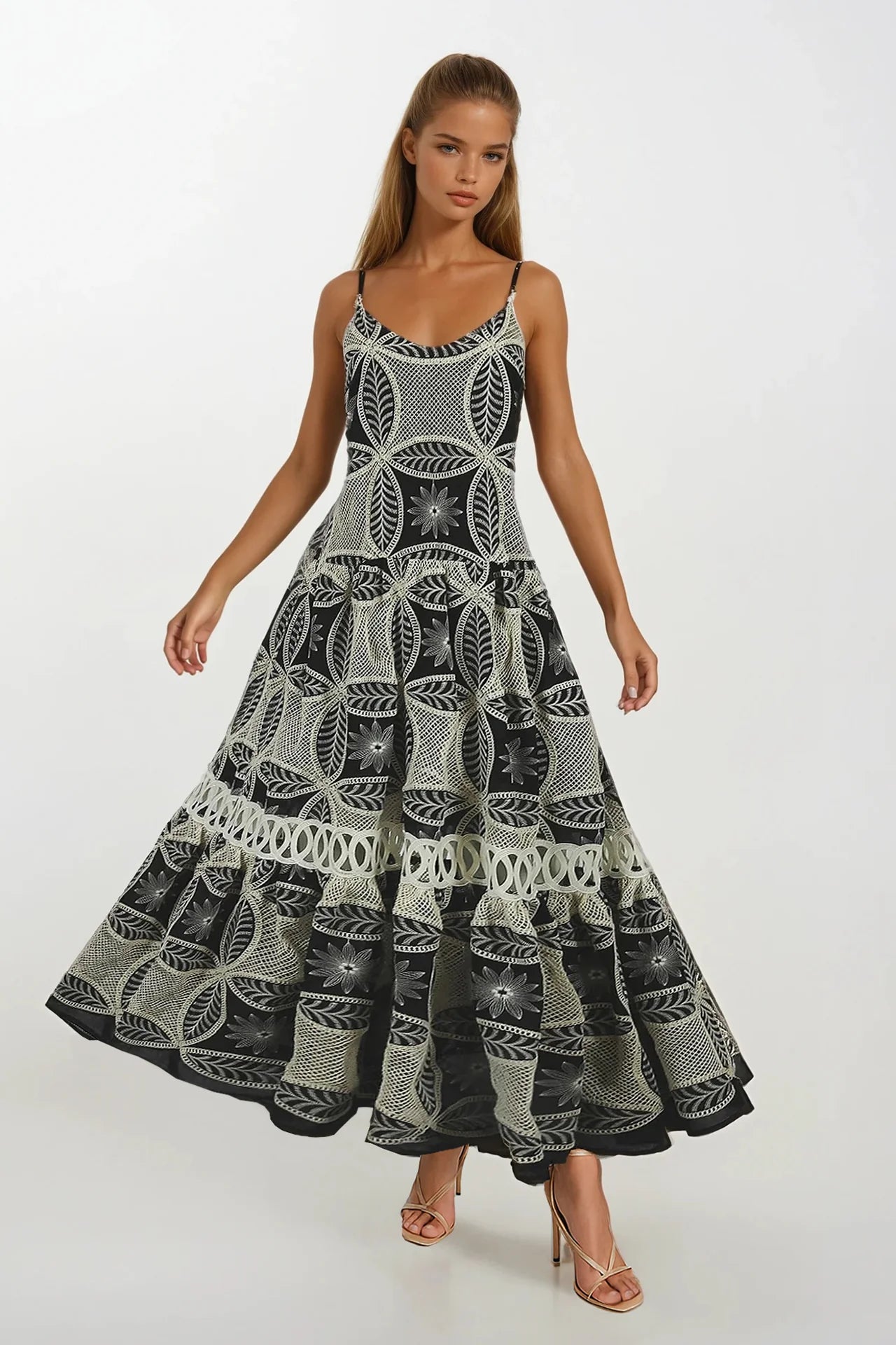 Vestido Bordados - Sahoco