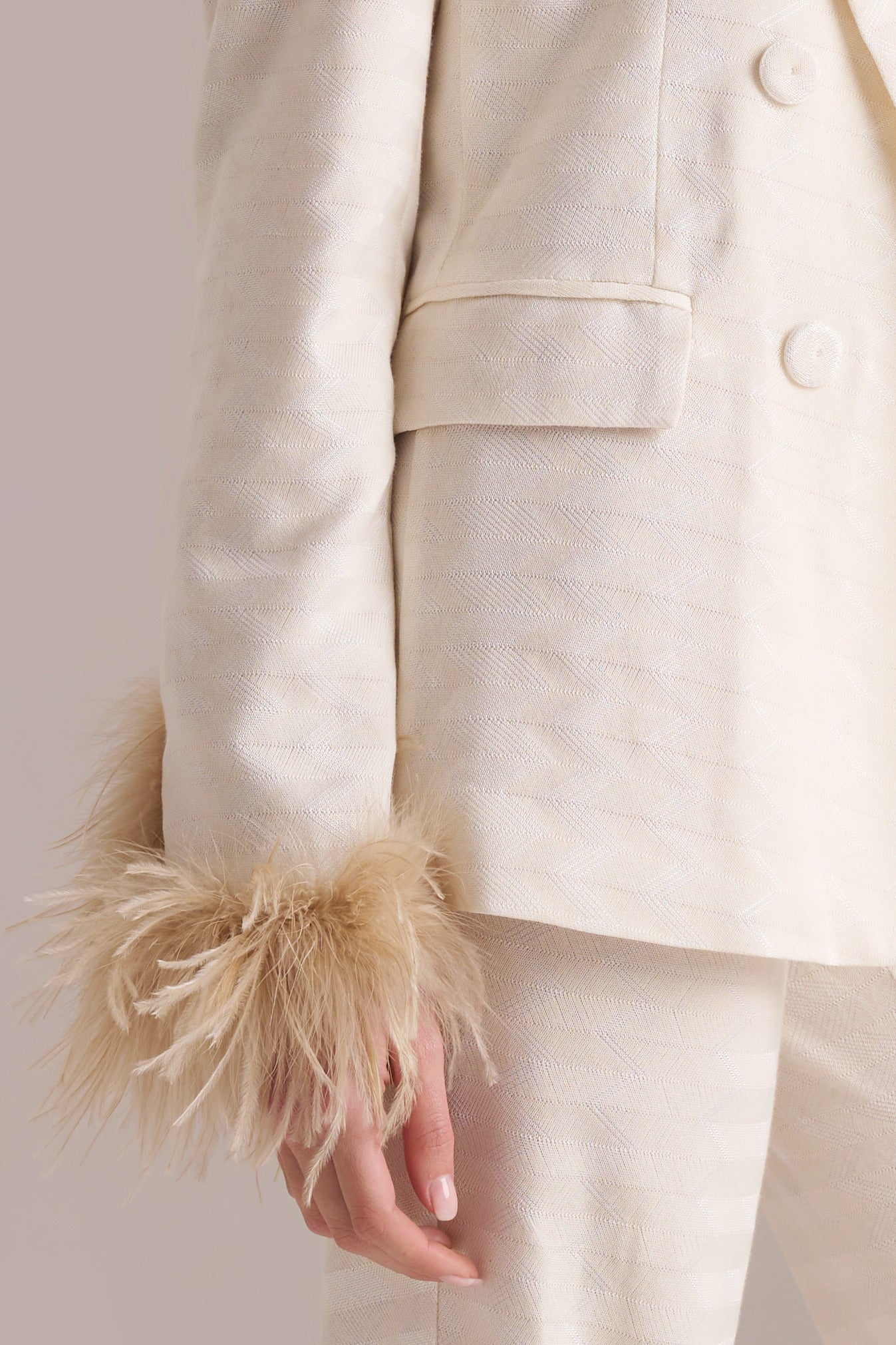 Blazer Pho Firenze Com Punhos Em Plumas - Pho Firenze