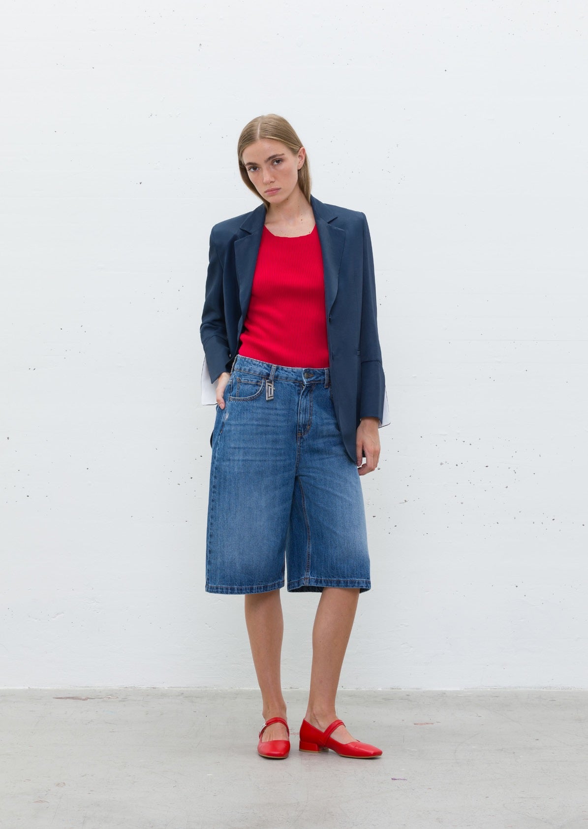 Bermuda Jeans Wide Leg - Jijil
