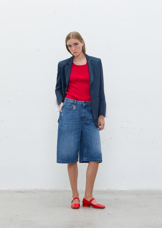 Bermuda Jeans Wide Leg - Jijil