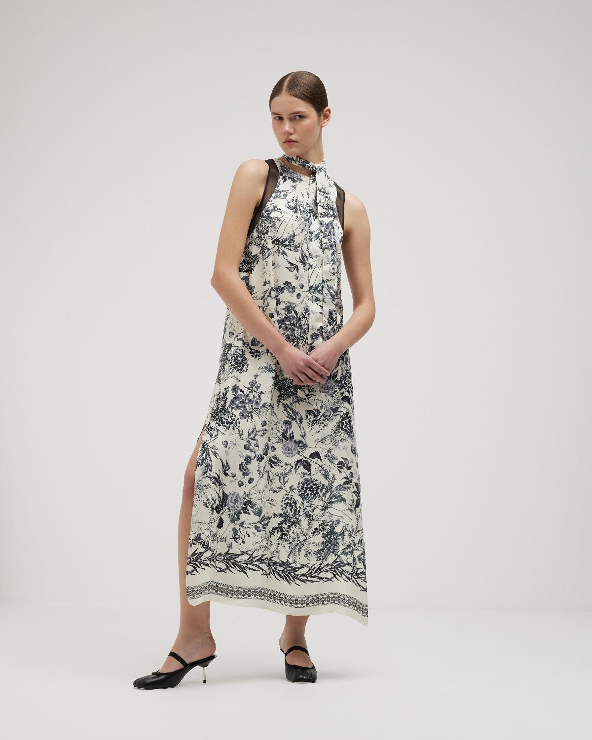 Vestido Longo Estampado – Simona Corsellini