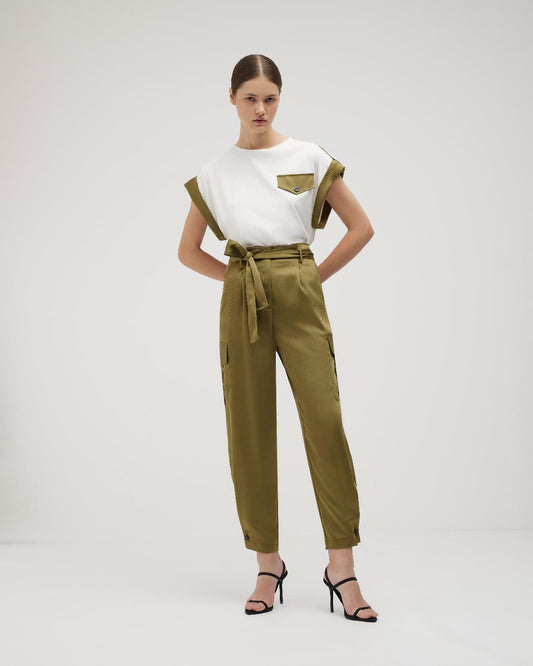 Trousers in Fluid Fabric - Simona Corsellini