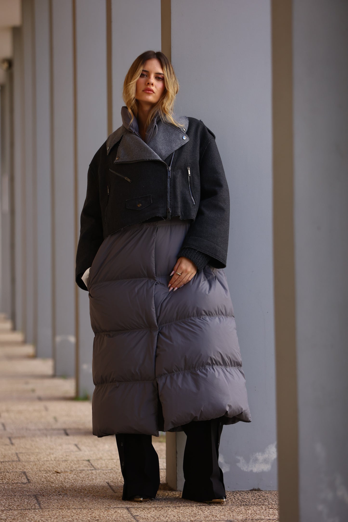 Casaco de Penas Longo - Iceberg