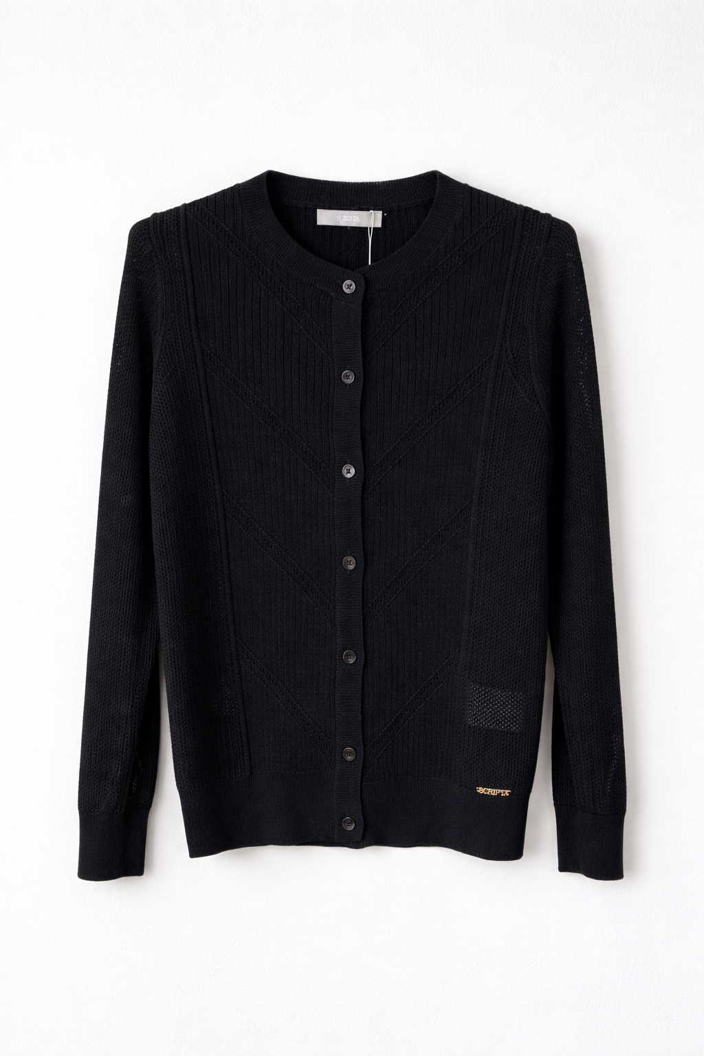 Cardigan Malha Trabalhada com Botões – Scripta