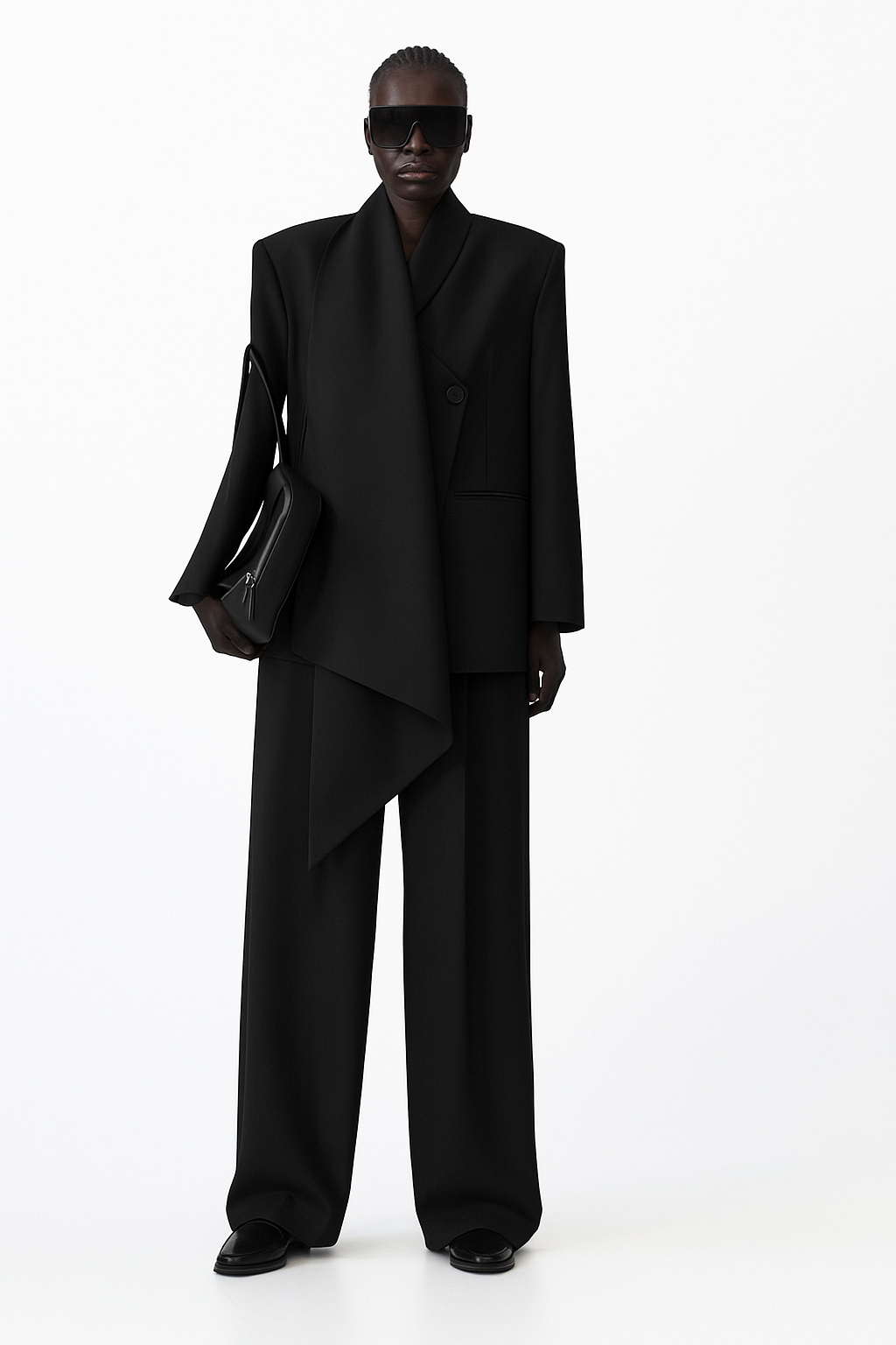 Blazer com Gola Assimétrica - Eleh