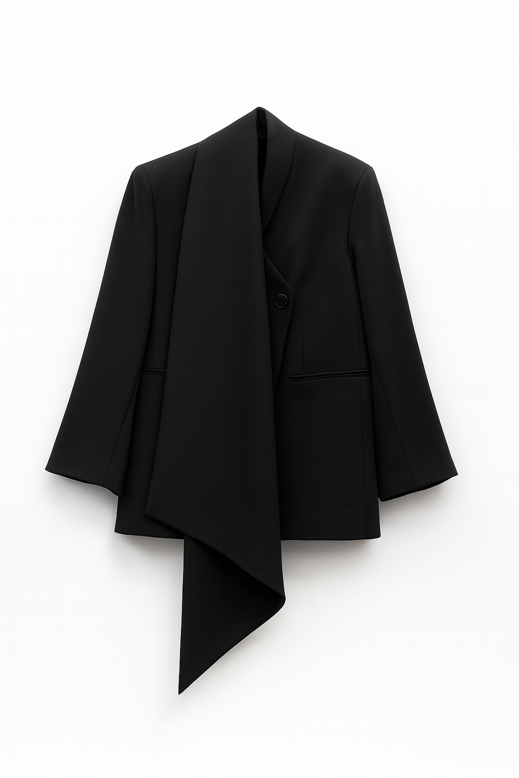 Blazer com Gola Assimétrica - Eleh
