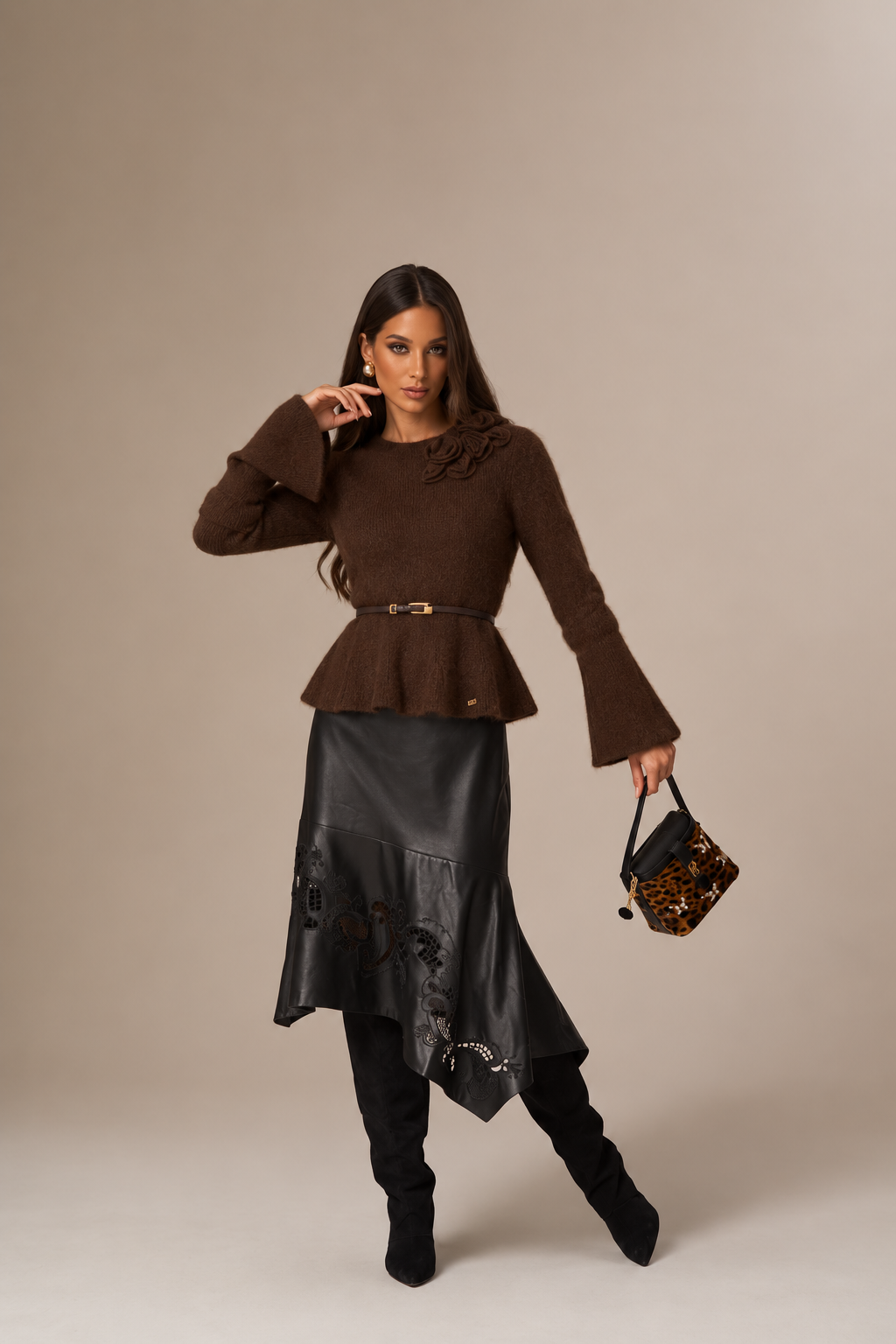 Camisola de Malha com Flores – Pho Firenze
