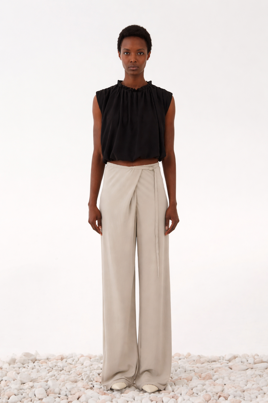 Top Fluido Com Gola Franzida – Eleh