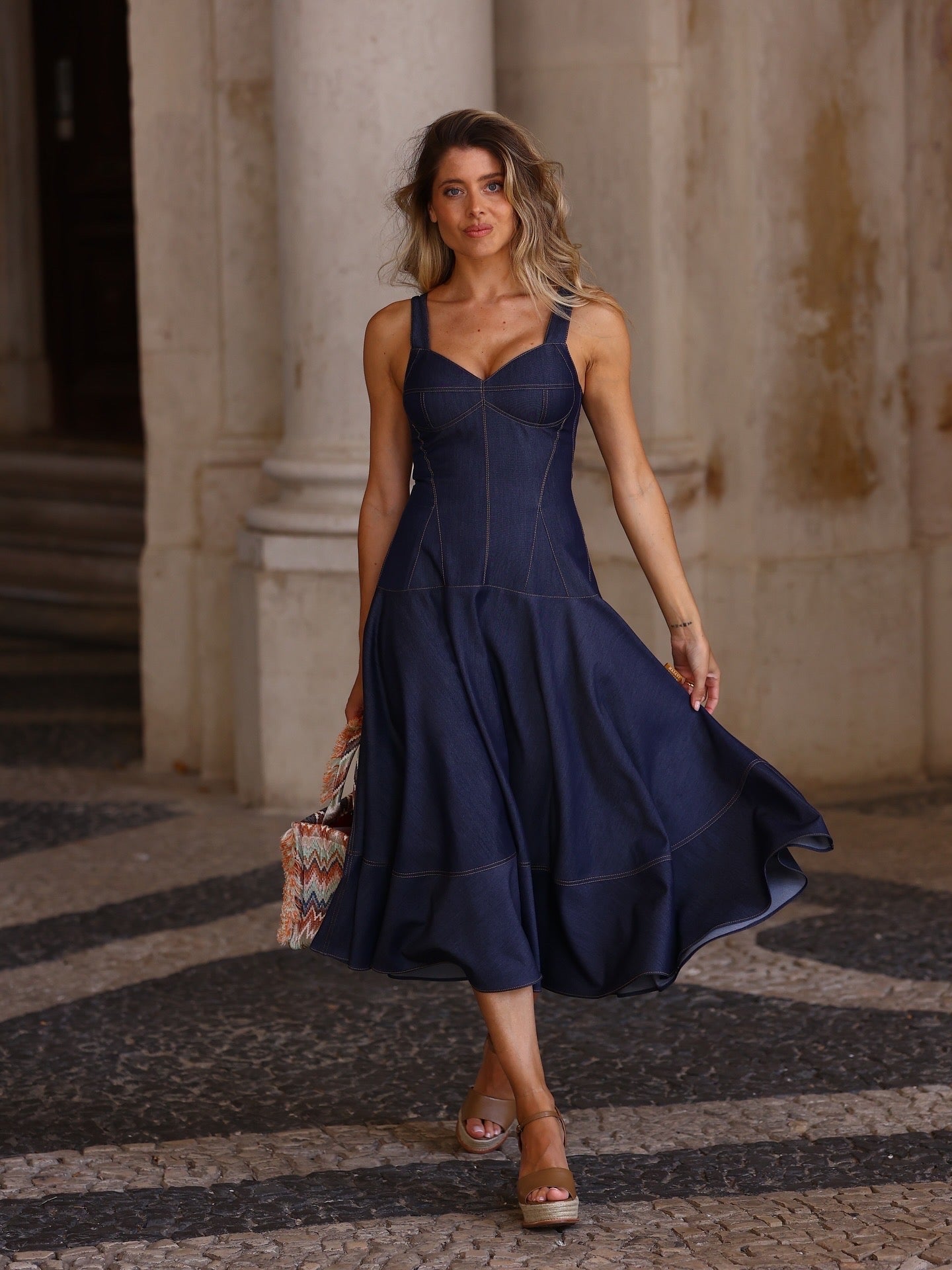 Vestido Midi Jeans - Masavi
