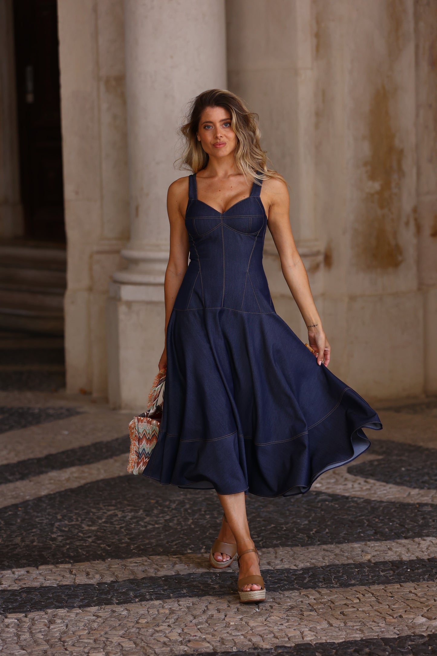 Vestido Midi Jeans - Masavi